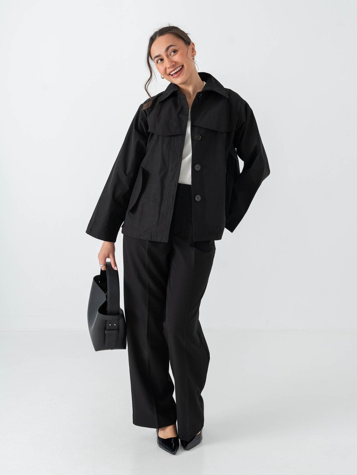 Comprimé Trench Jacket Black