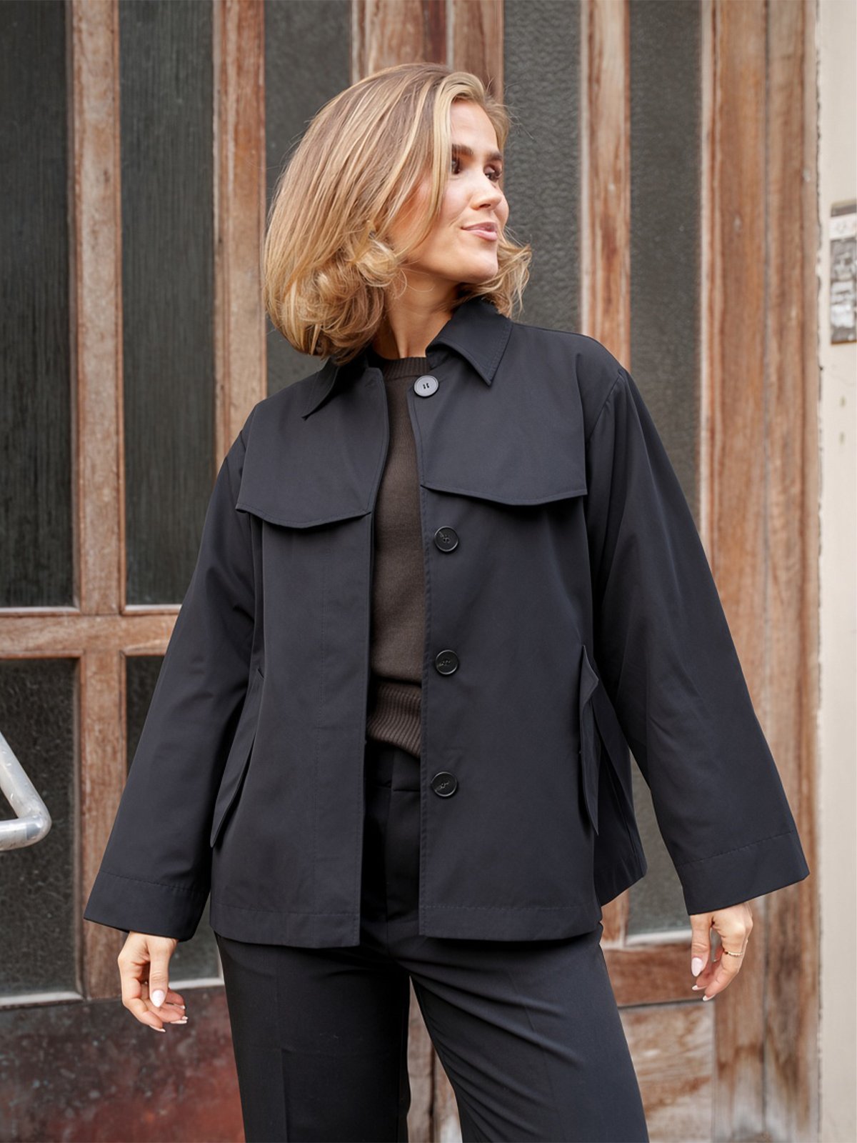 Comprimé Trench Jacket Black