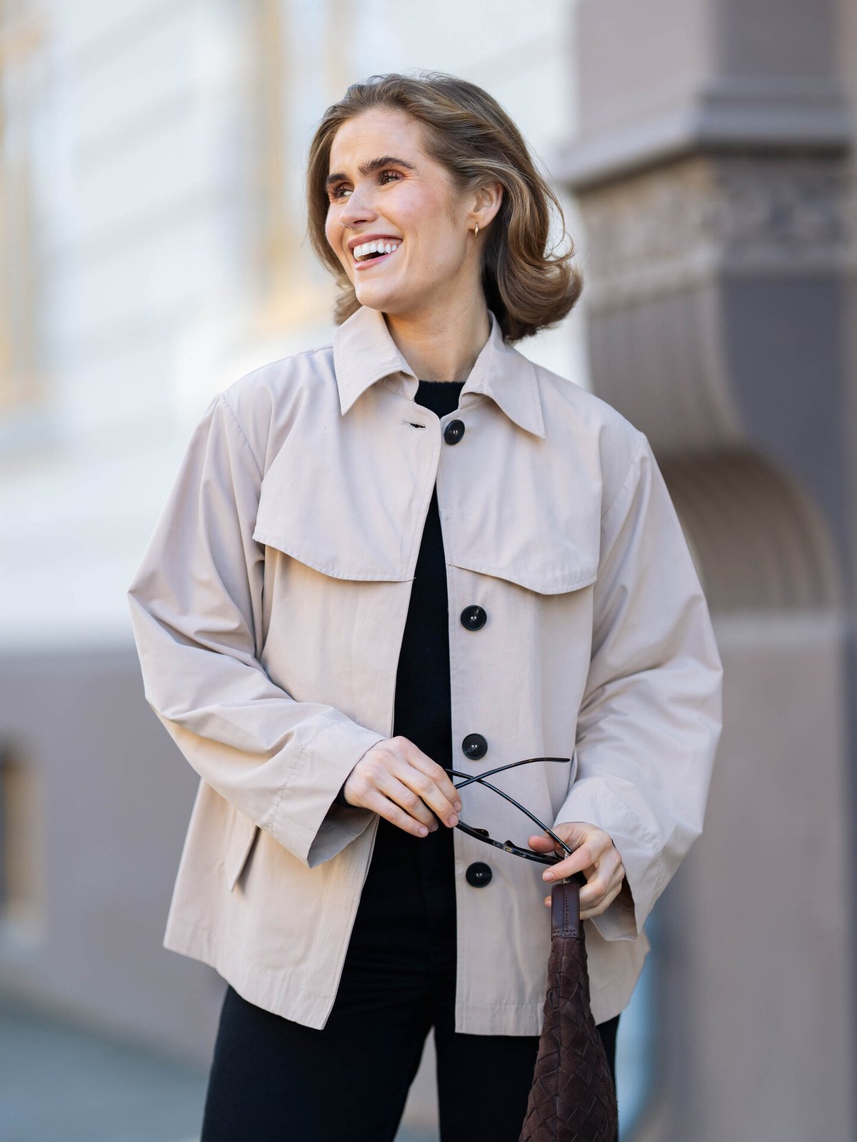 Comprimé Trench Jacket Nude