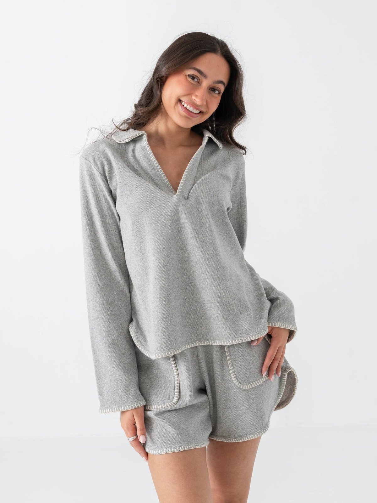 Comprimé Rugby Sweater Grey Melange