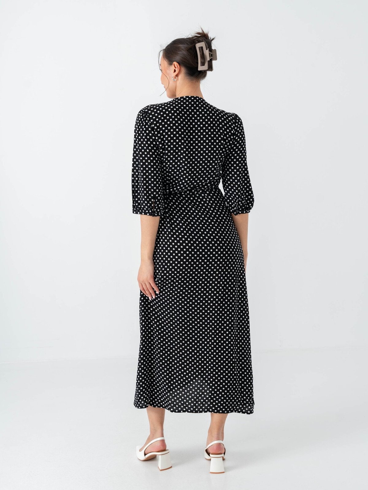 Comprimé Wrap Dress 01 Black / White