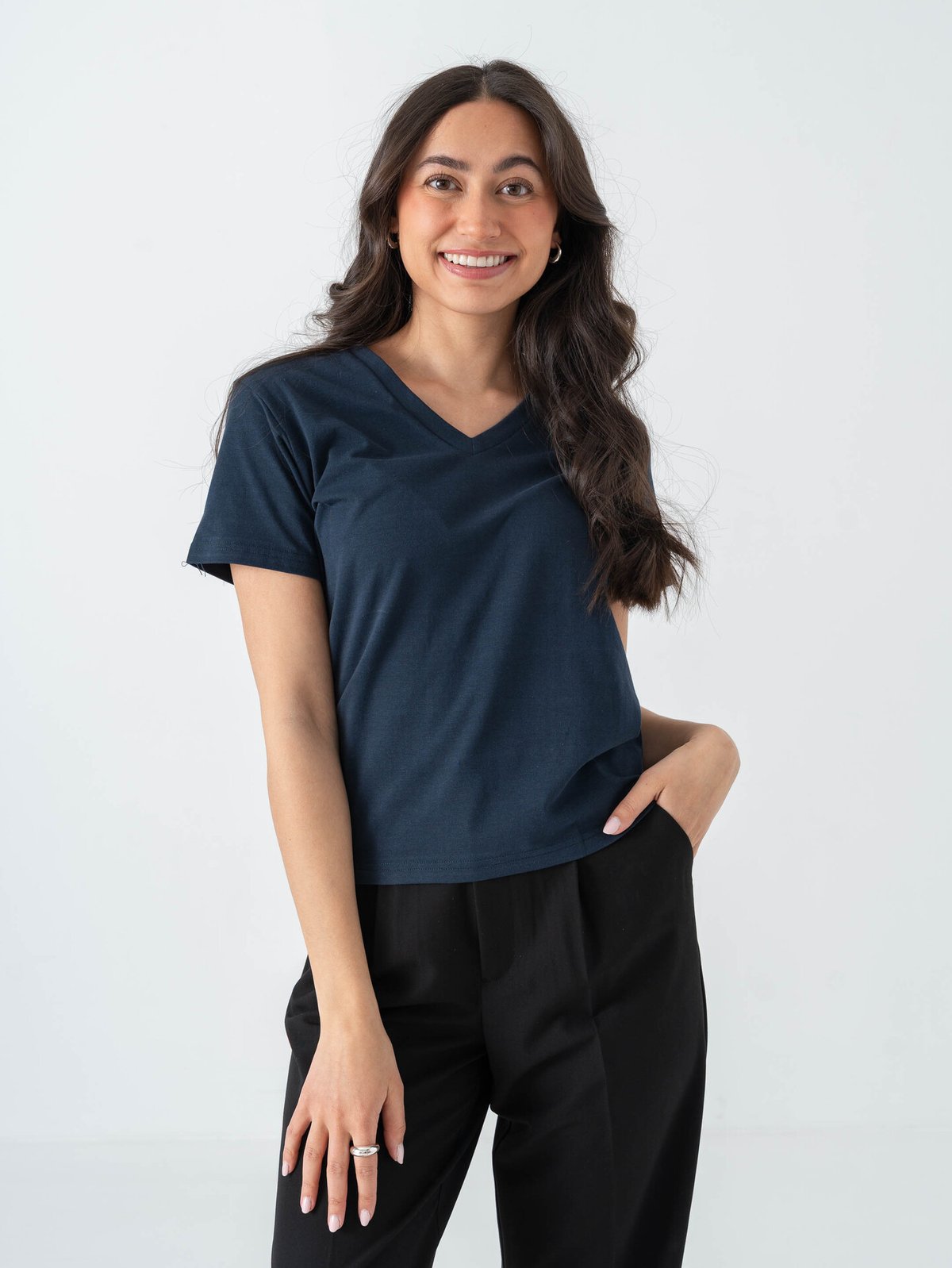 Comprimé V T-Shirt Navy