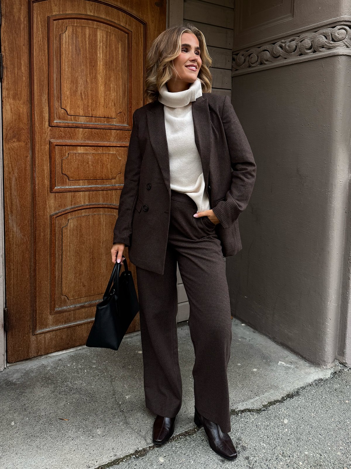 Comprimé Wool Pant Kaffe
