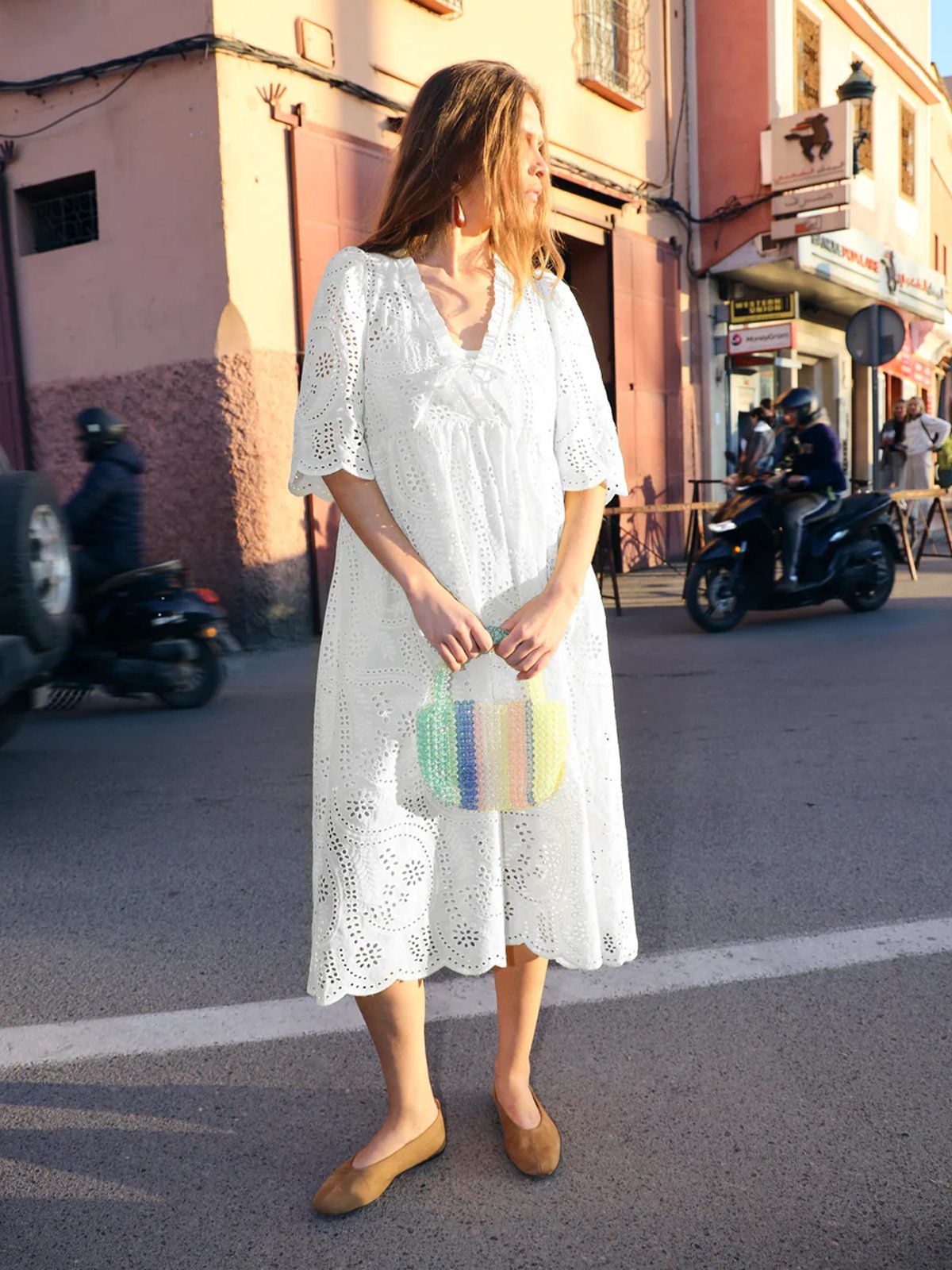 Cras Breeze Dress White