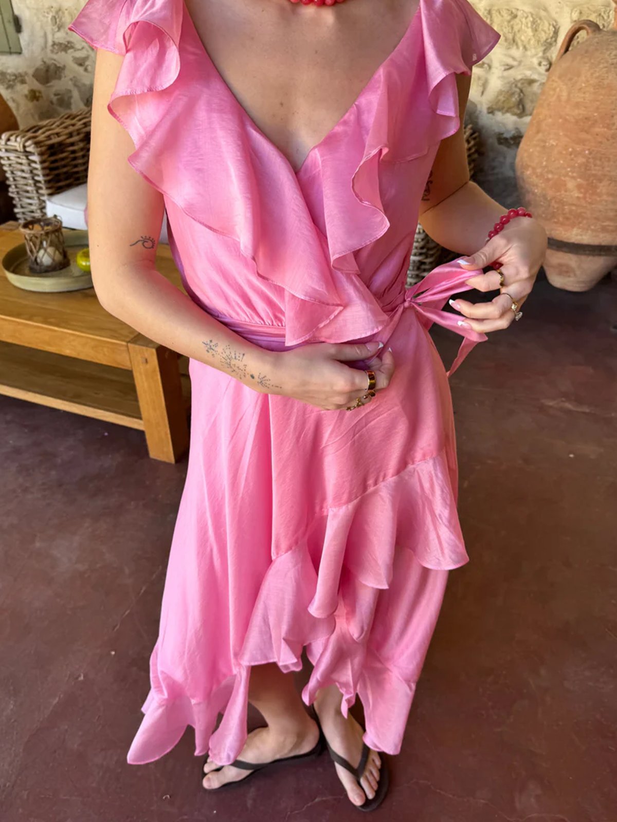 Cras Landon Dress Rosa