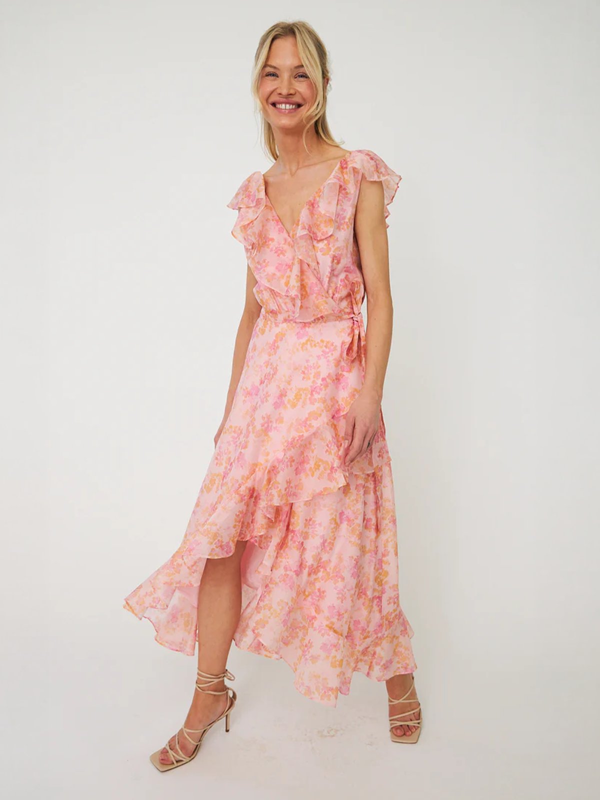Cras Landon Dress Cloudy Flower