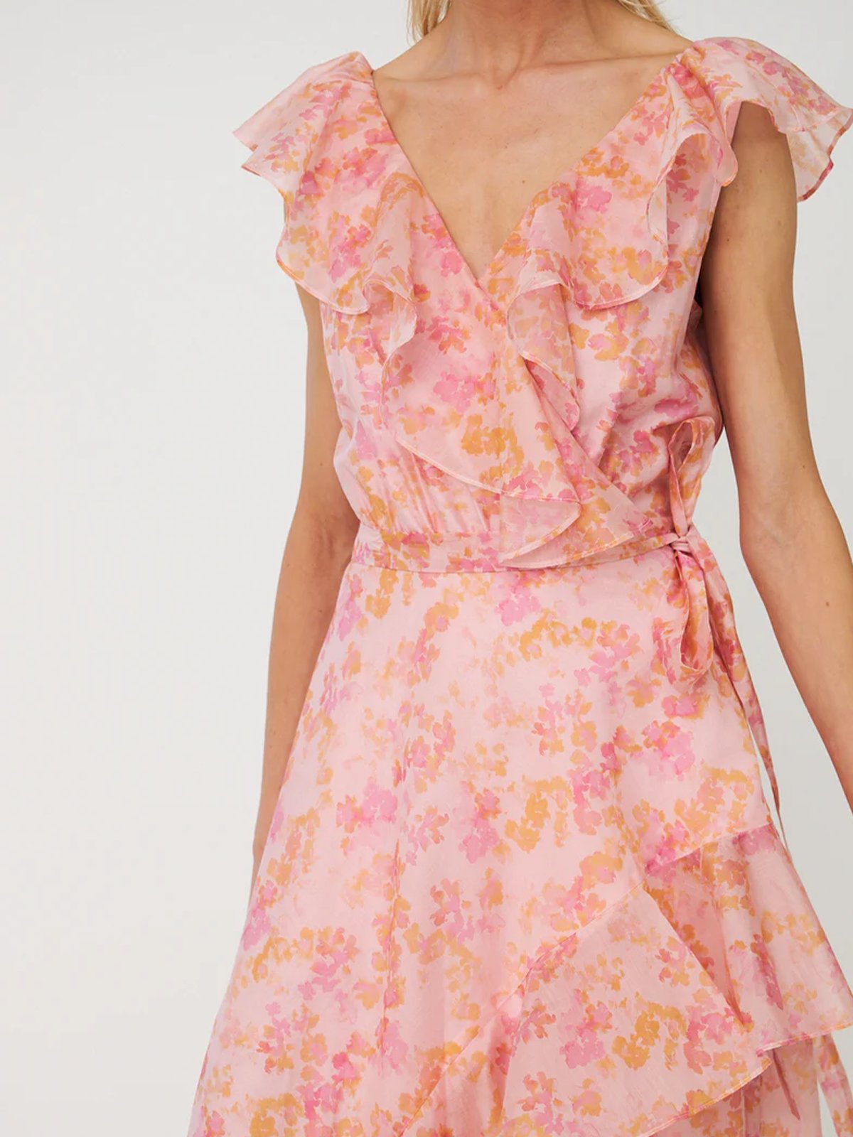 Cras Landon Dress Cloudy Flower