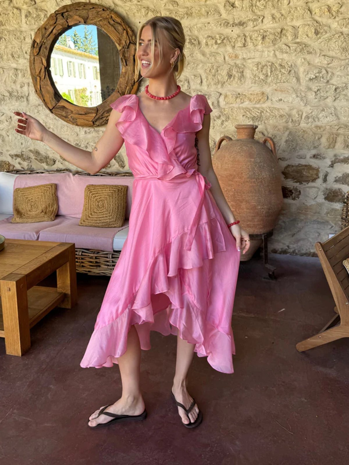 Cras Landon Dress Cloudy Flower