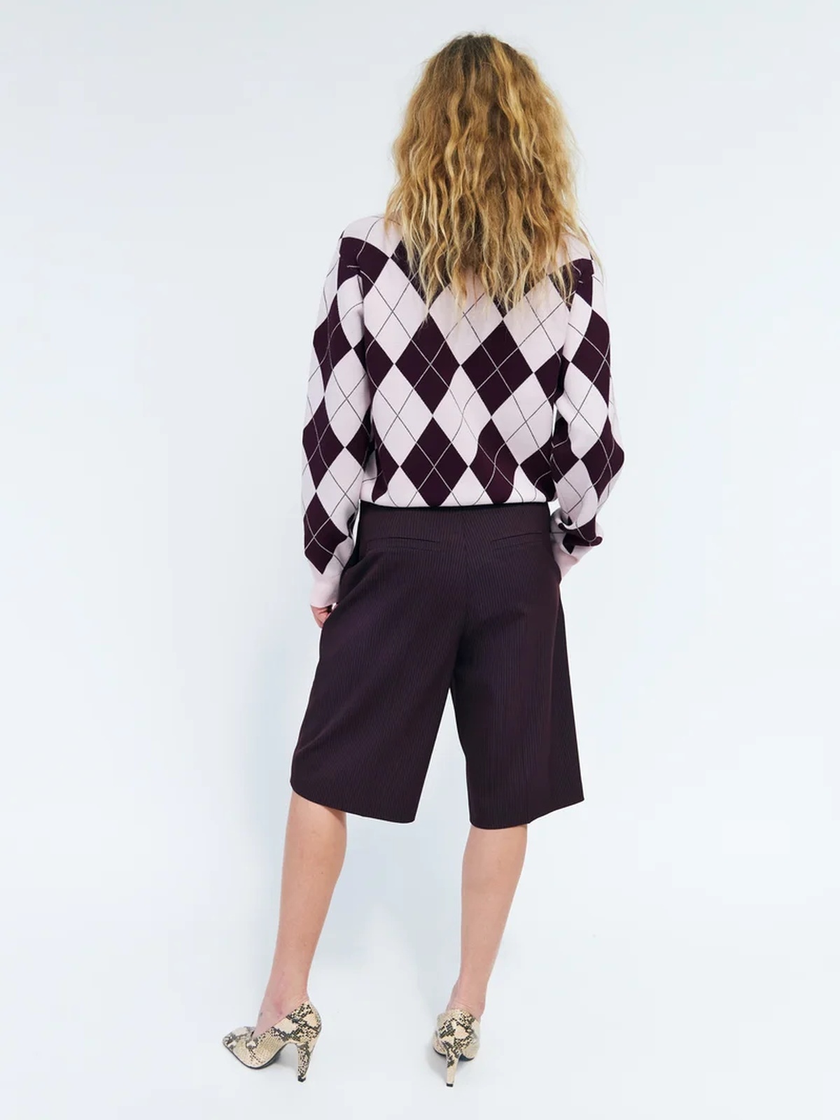 Cras Lovemy Knit Pink Grape Check