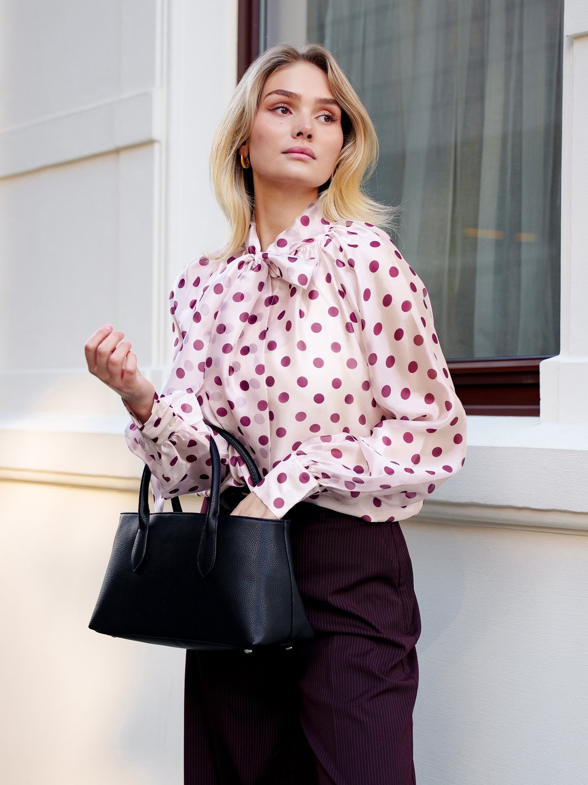 Cras Ethel Shirt Grape Dot