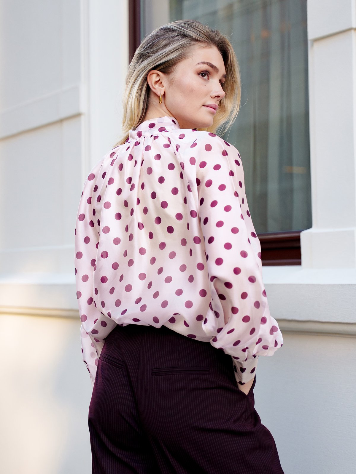 Cras Ethel Shirt Grape Dot