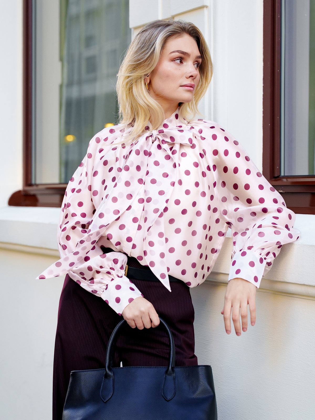 Cras Ethel Shirt Grape Dot