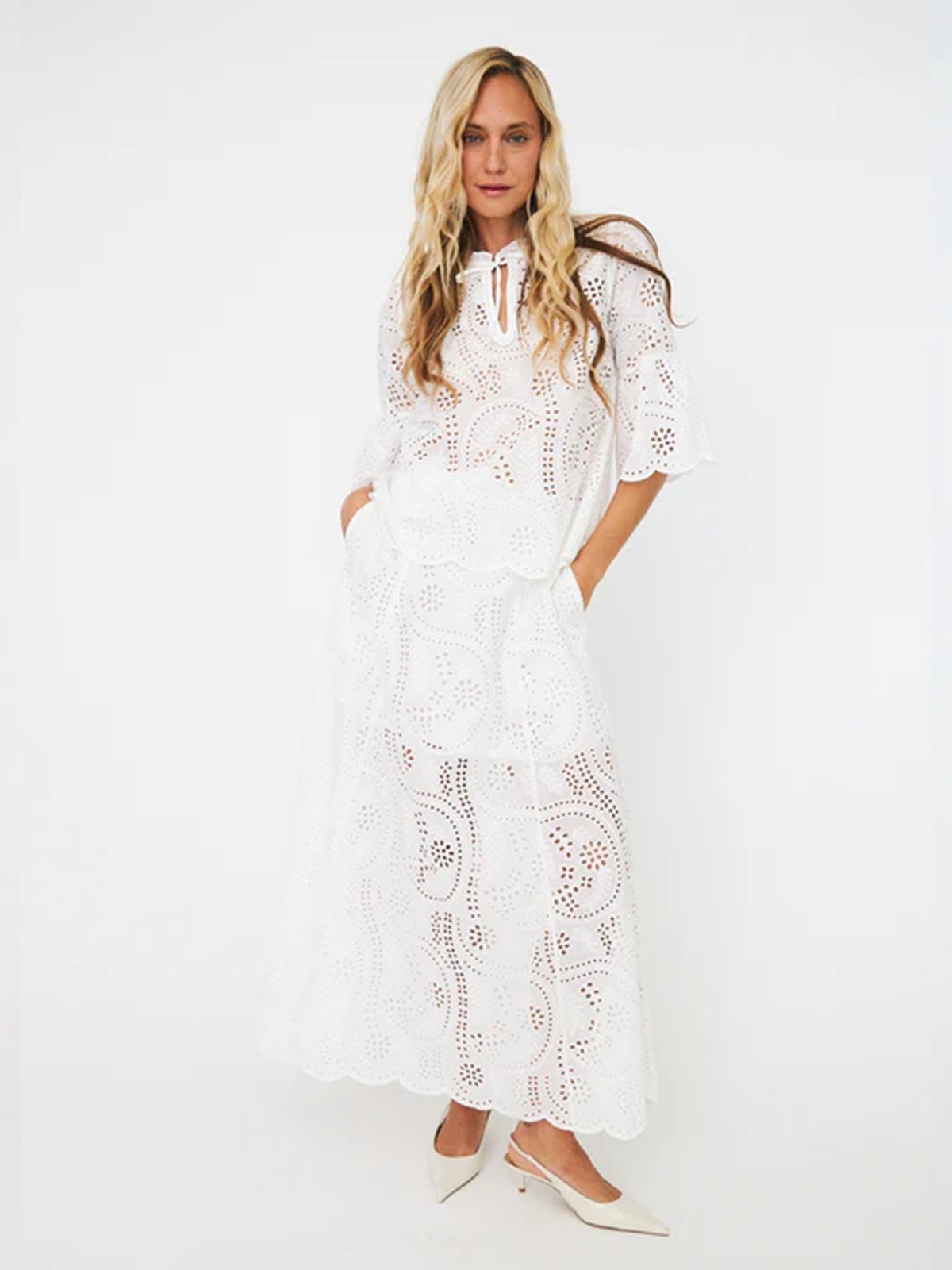 Cras Briza Blouse White