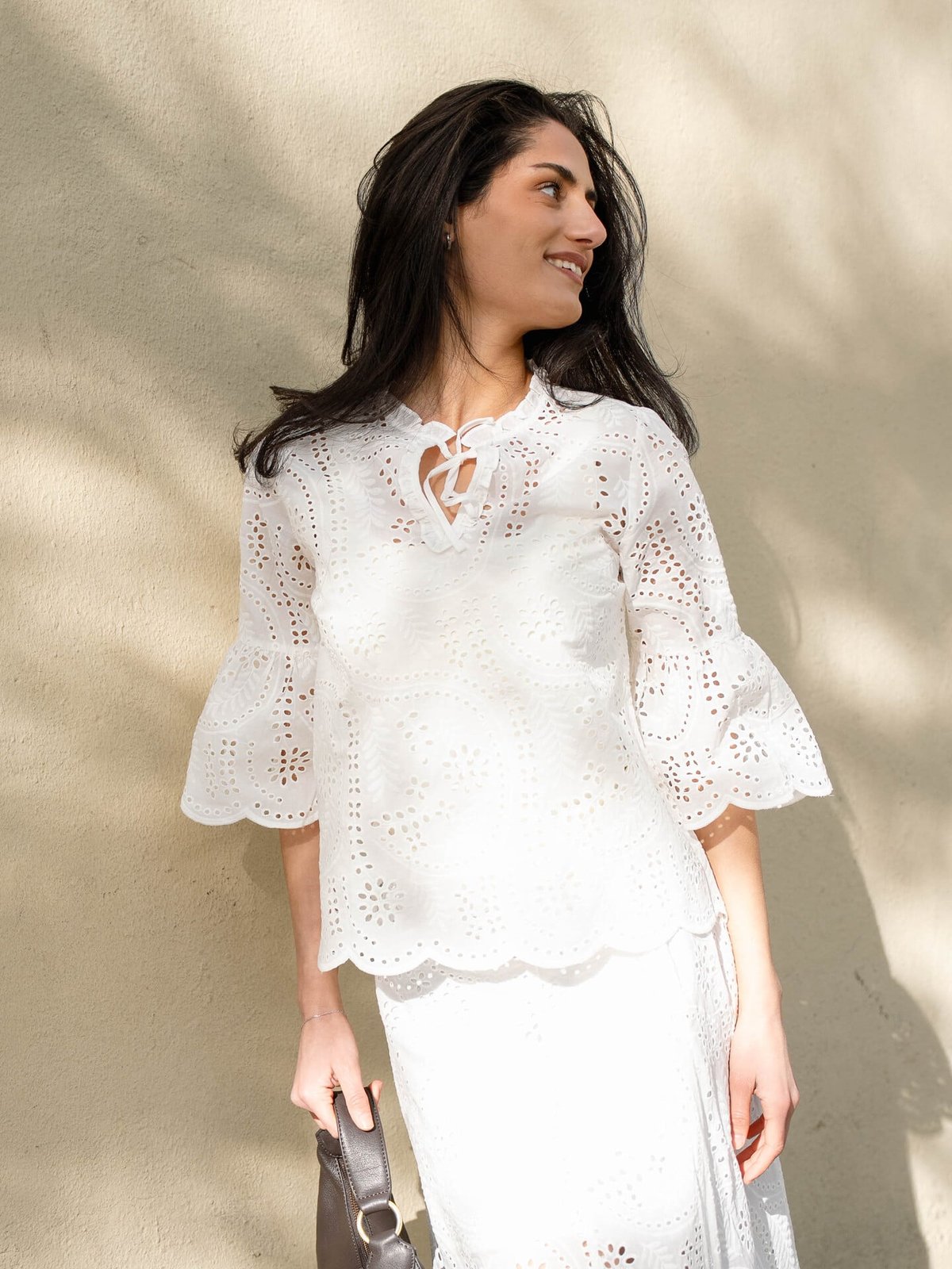 Cras Briza Blouse White