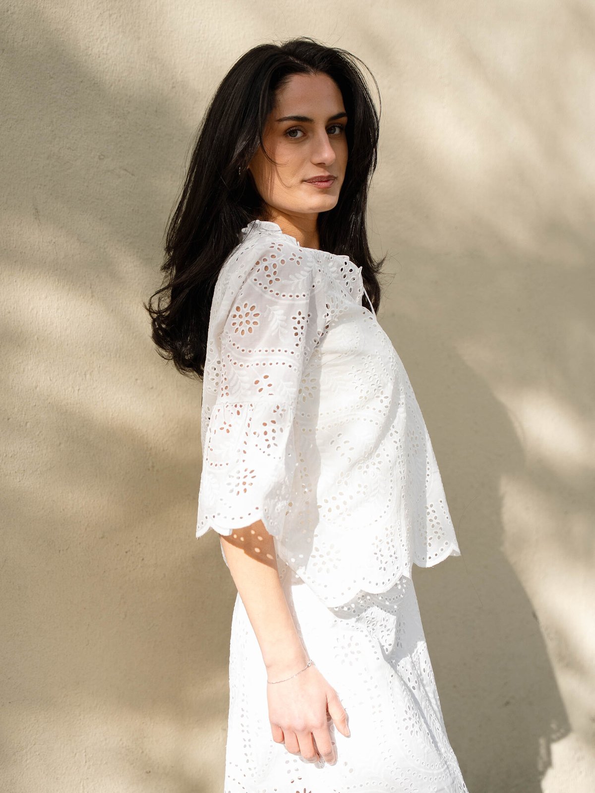 Cras Briza Blouse White