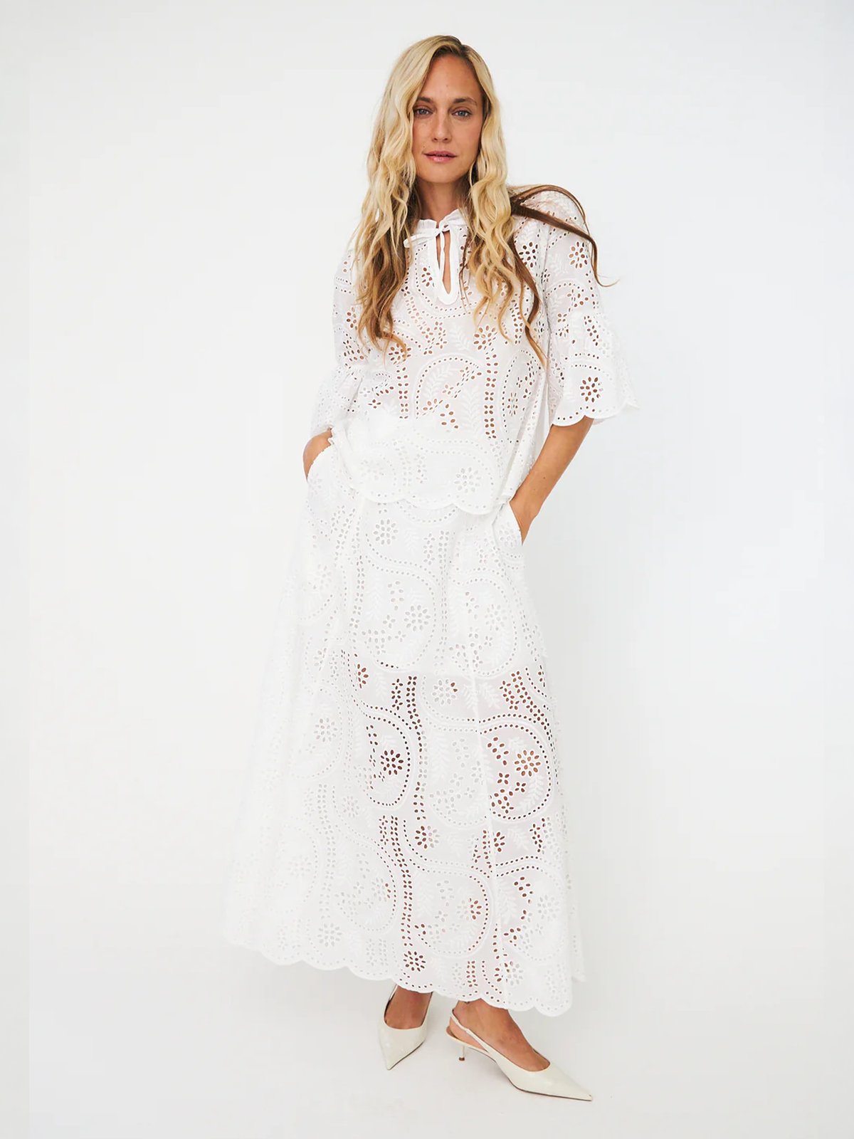 Cras Briza Skirt White