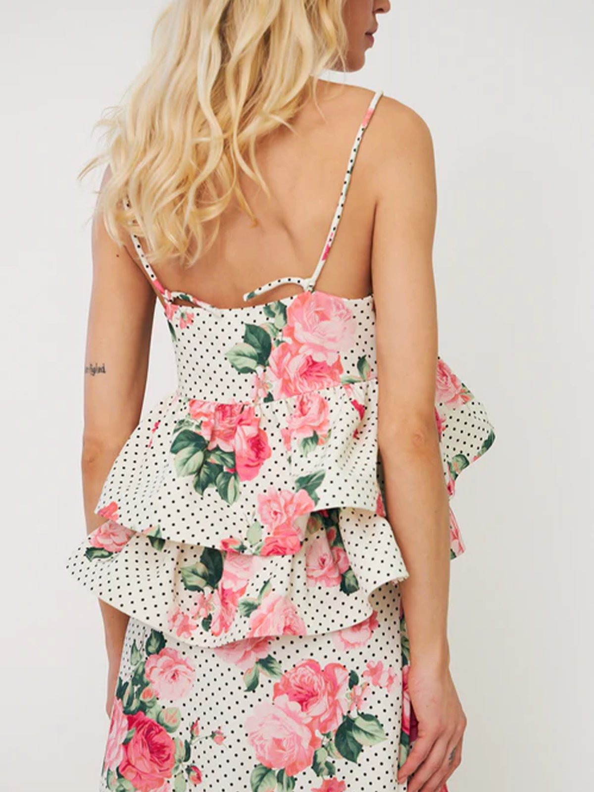 Cras Joselle Top Polka Rose