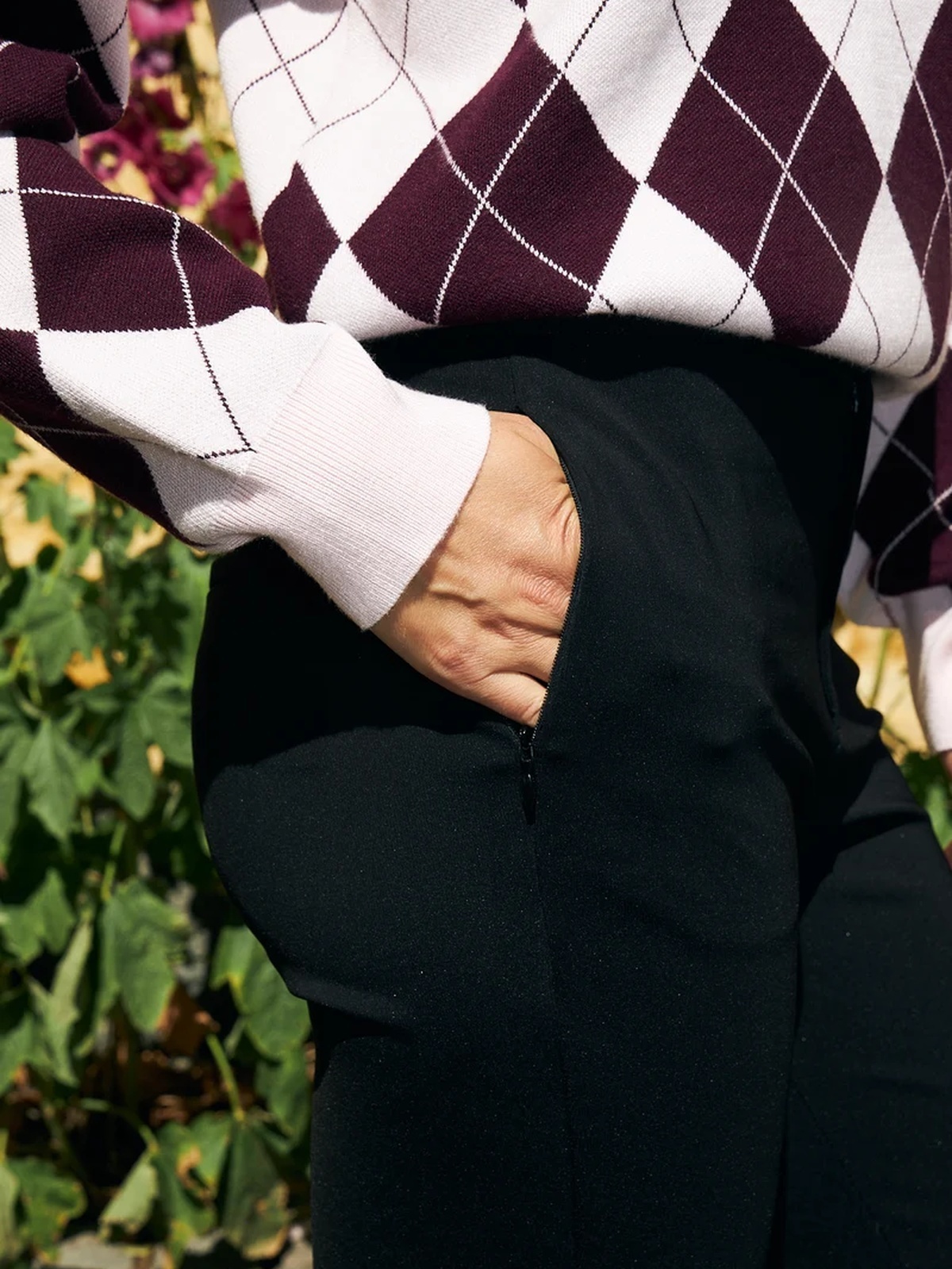 Cras Flare Pants Black