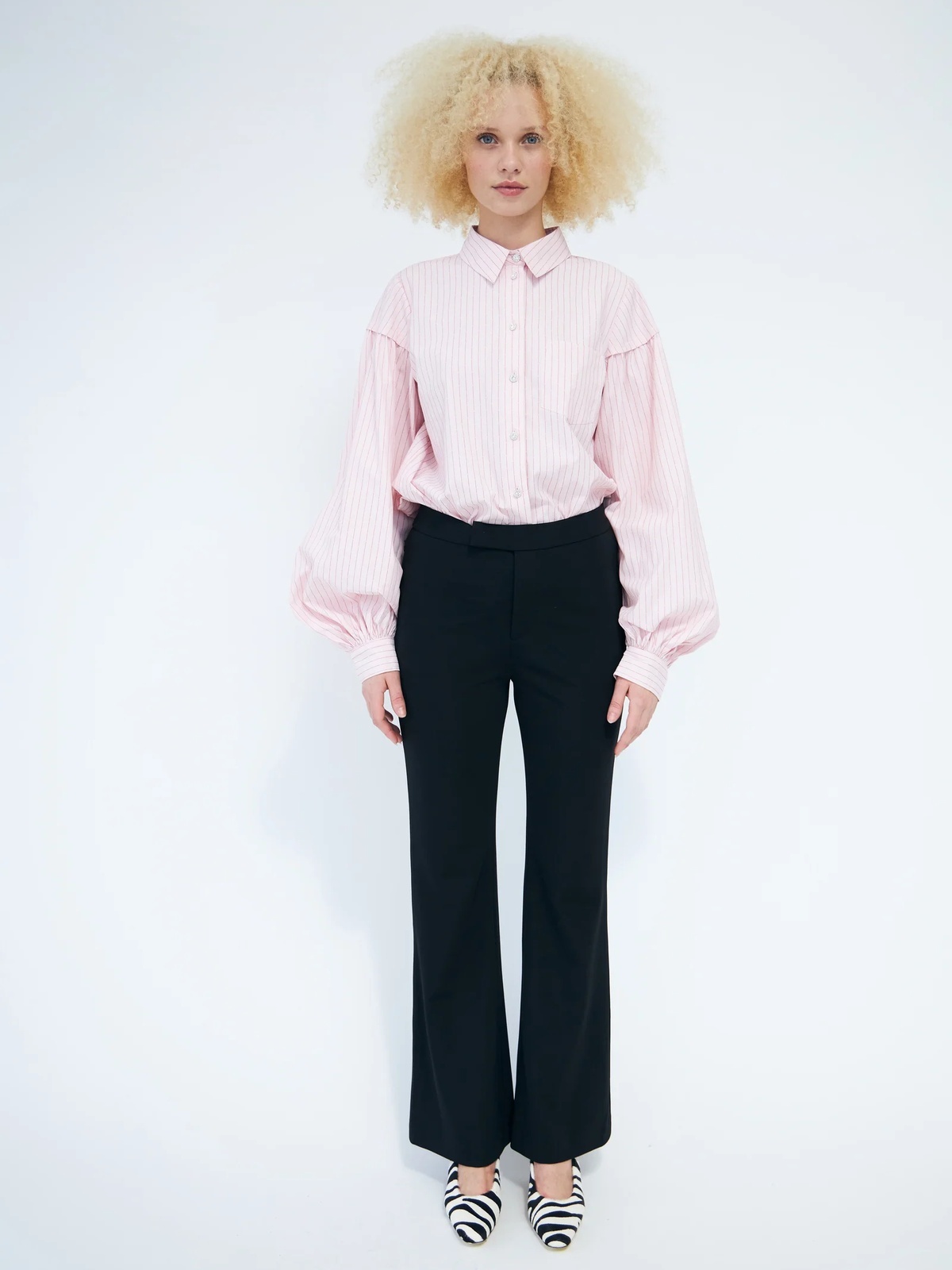 Cras Flare Pants Black