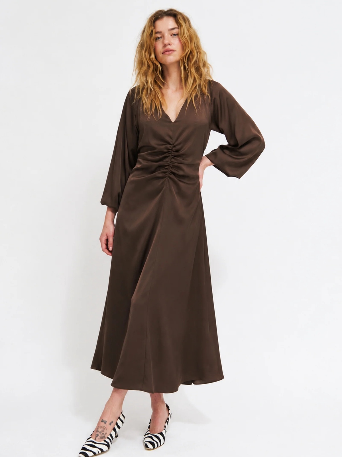 Cras Wrenlee Dress Java Brown