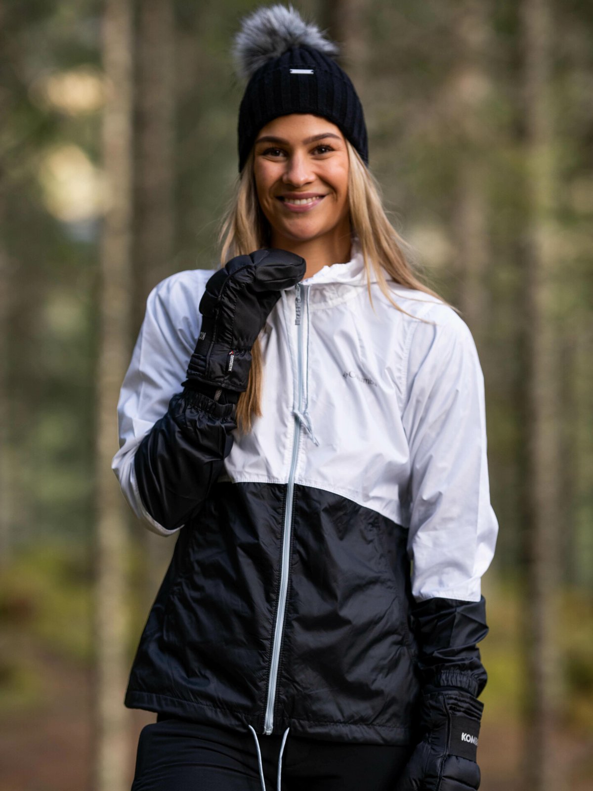 Columbia Flash Forward Windbreaker White, Black