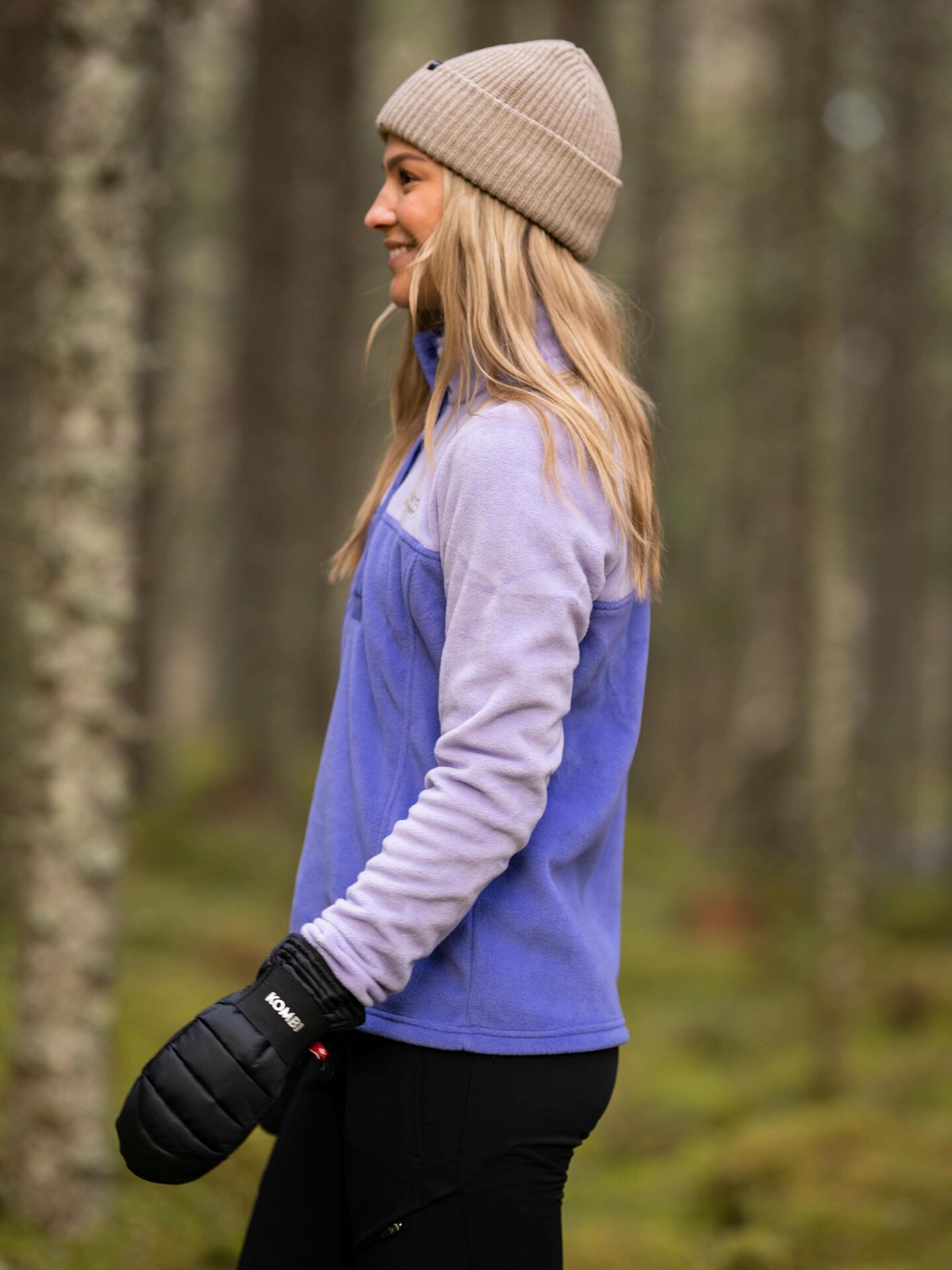 Columbia Benton Springs 1/2 Snap Pullover Purple Lotus, Frosted Purple