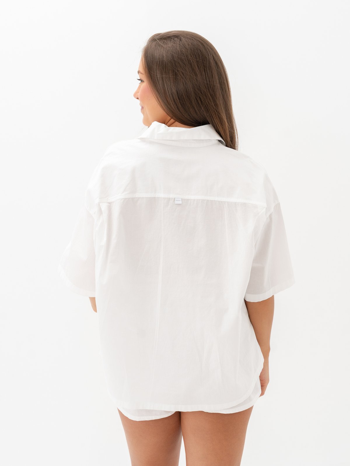 Calvin Klein Button Down Short Sleeve Hvit