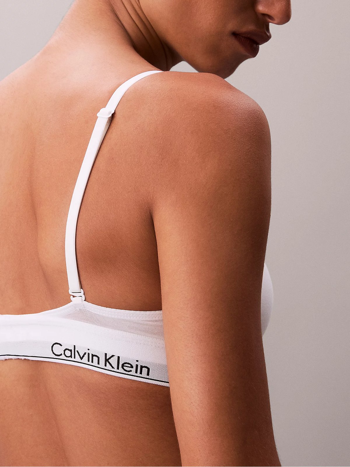 Calvin Klein Lightly Lined Triangle White