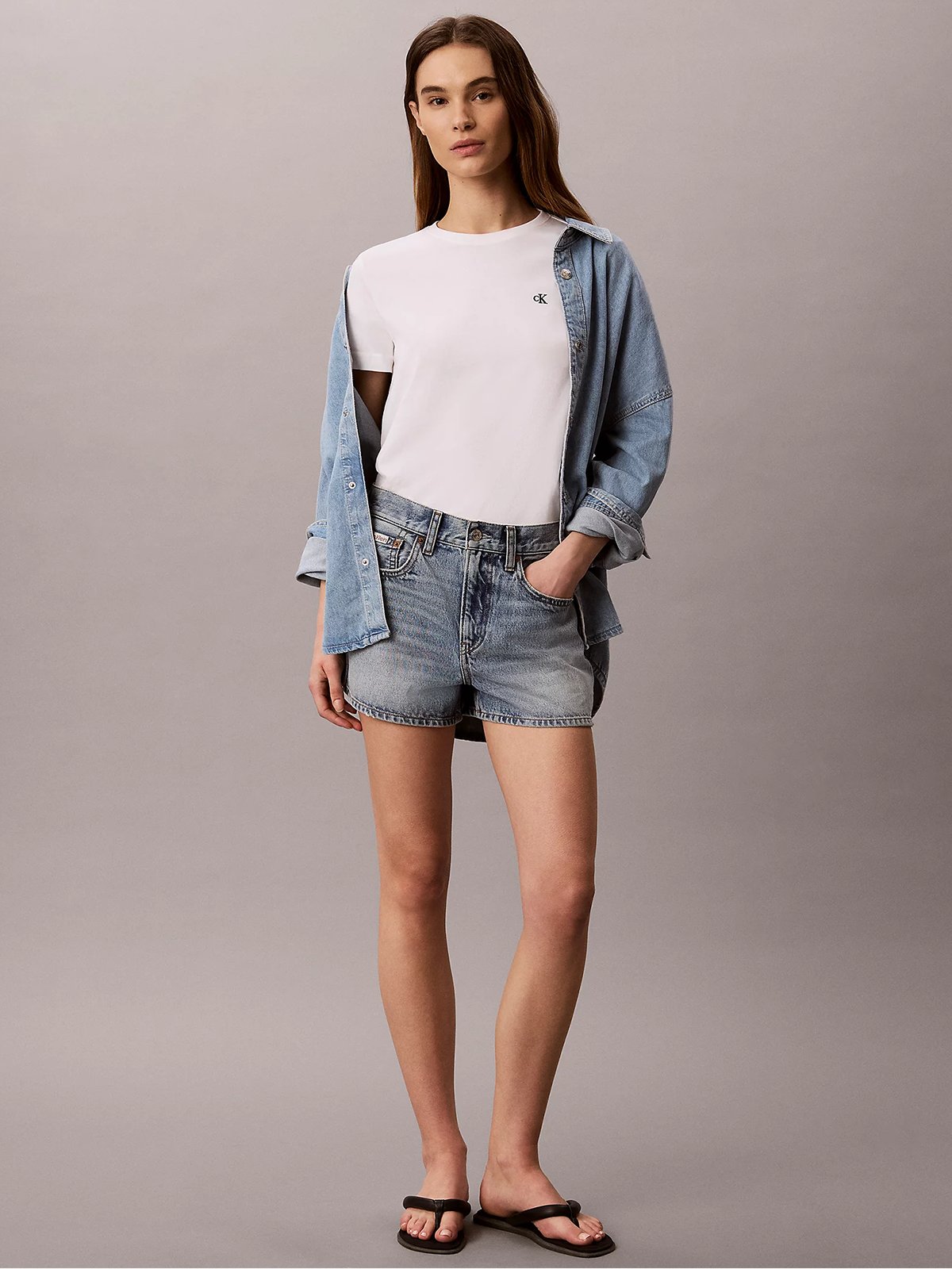 Calvin Klein Short Sleeve Monogram Crew Tee Bright White