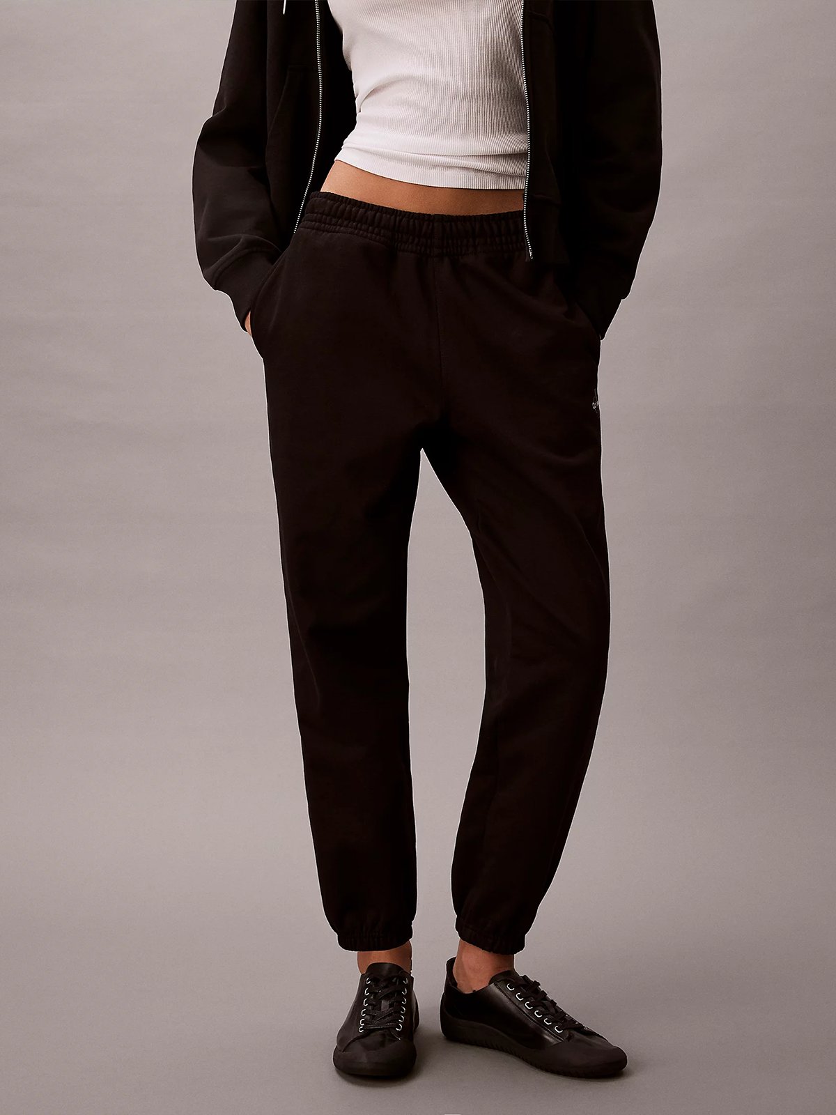 Calvin Klein Monologo French Terry Jogger Black