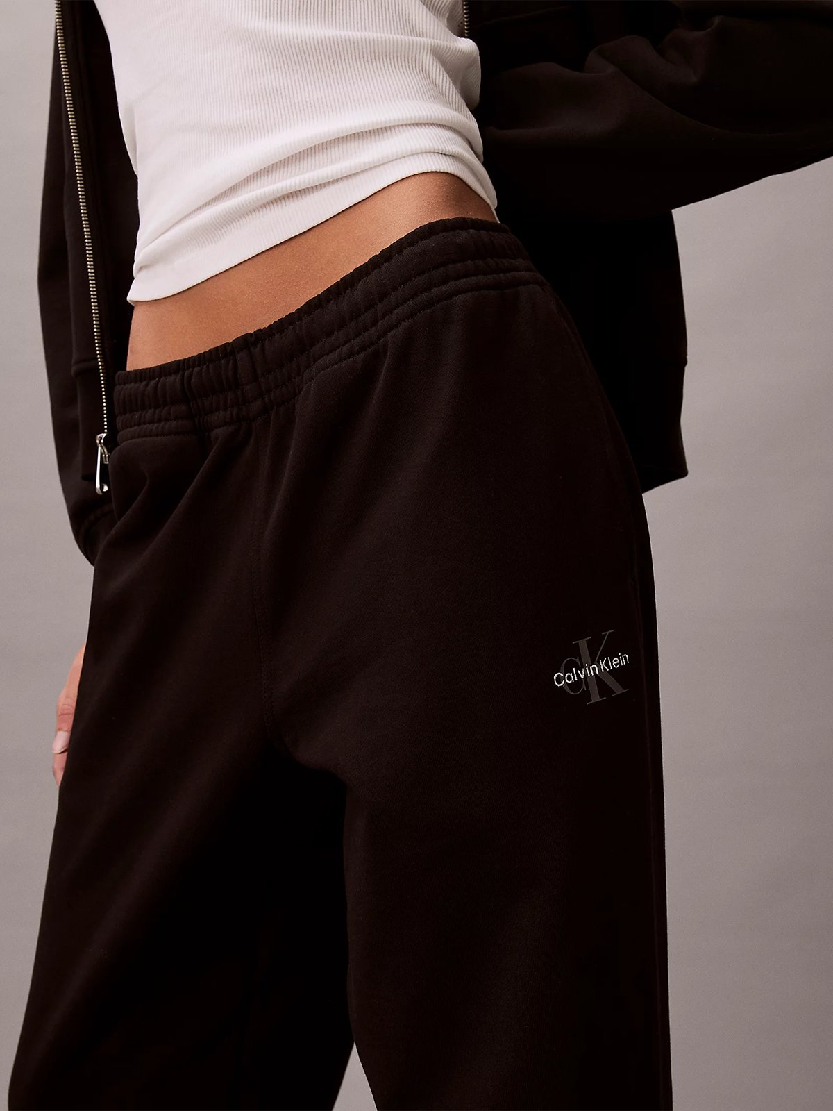 Calvin Klein Monologo French Terry Jogger Black