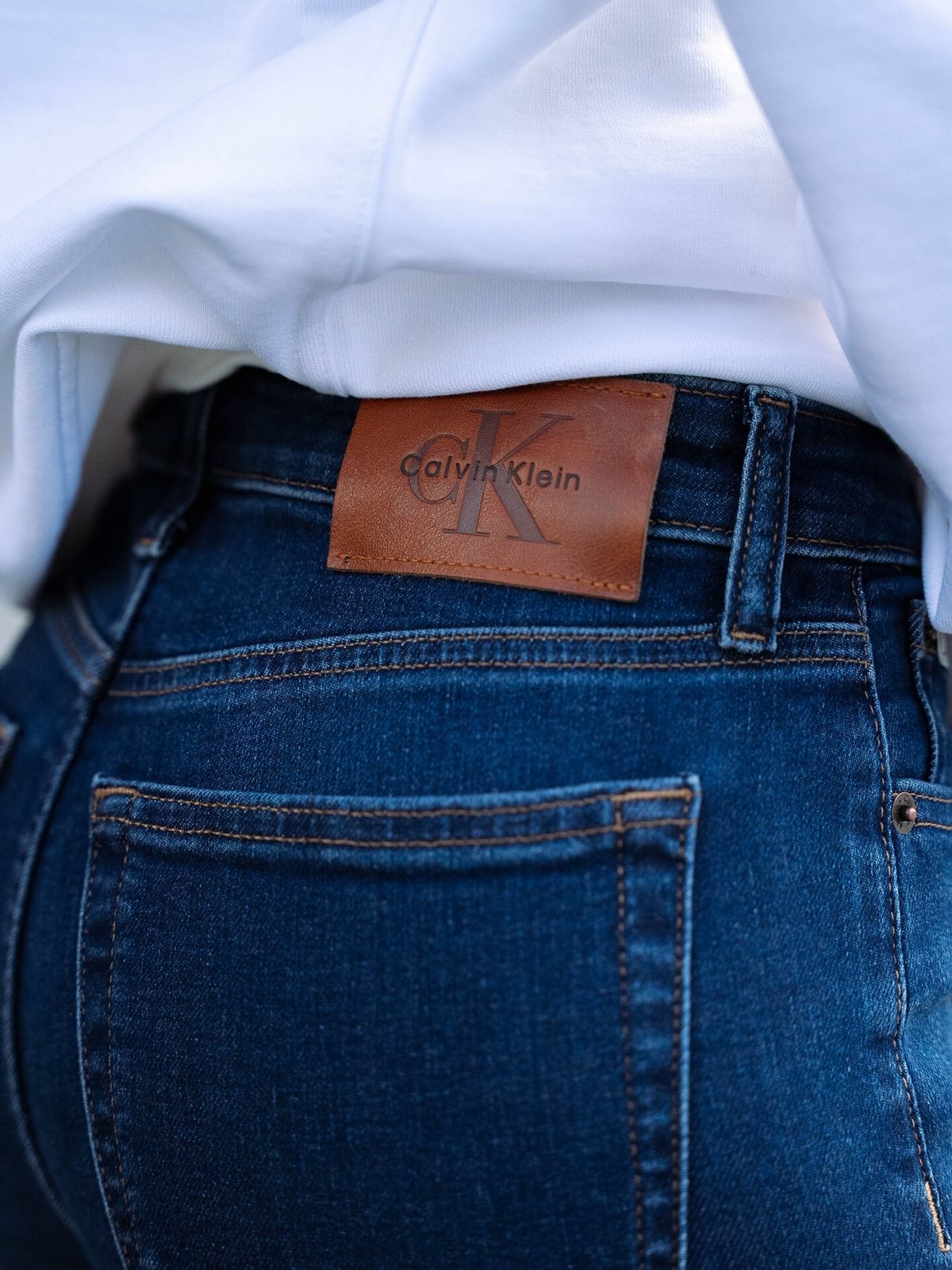 Calvin Klein Mid Rise Skinny Jeans Blue Orbit