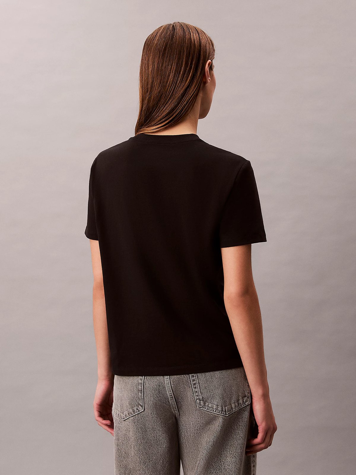 Calvin Klein Hero Short Sleeve Classic Monologo C-Neck Tee Black