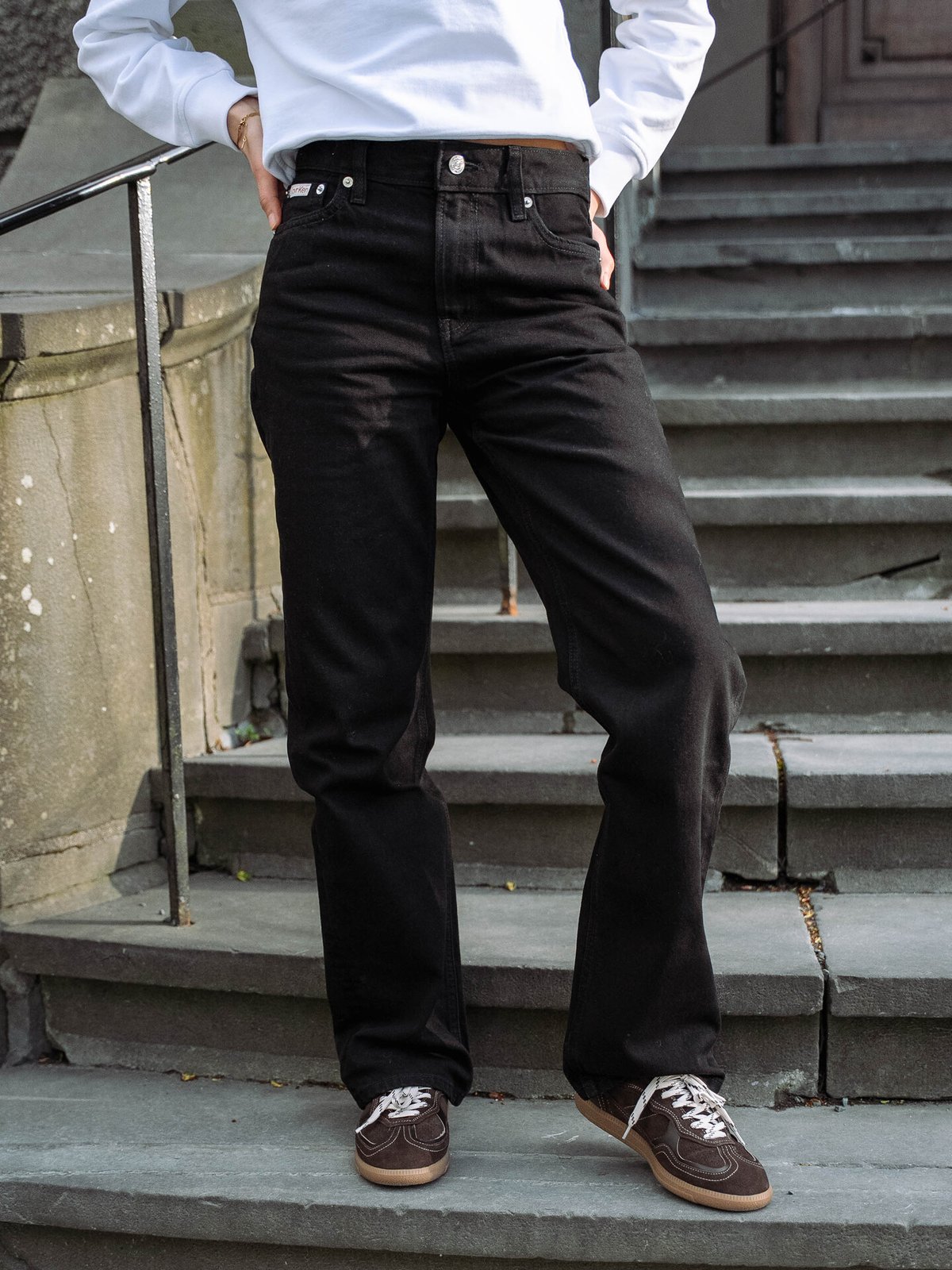 Calvin Klein 90s Straight Jeans Soft Black