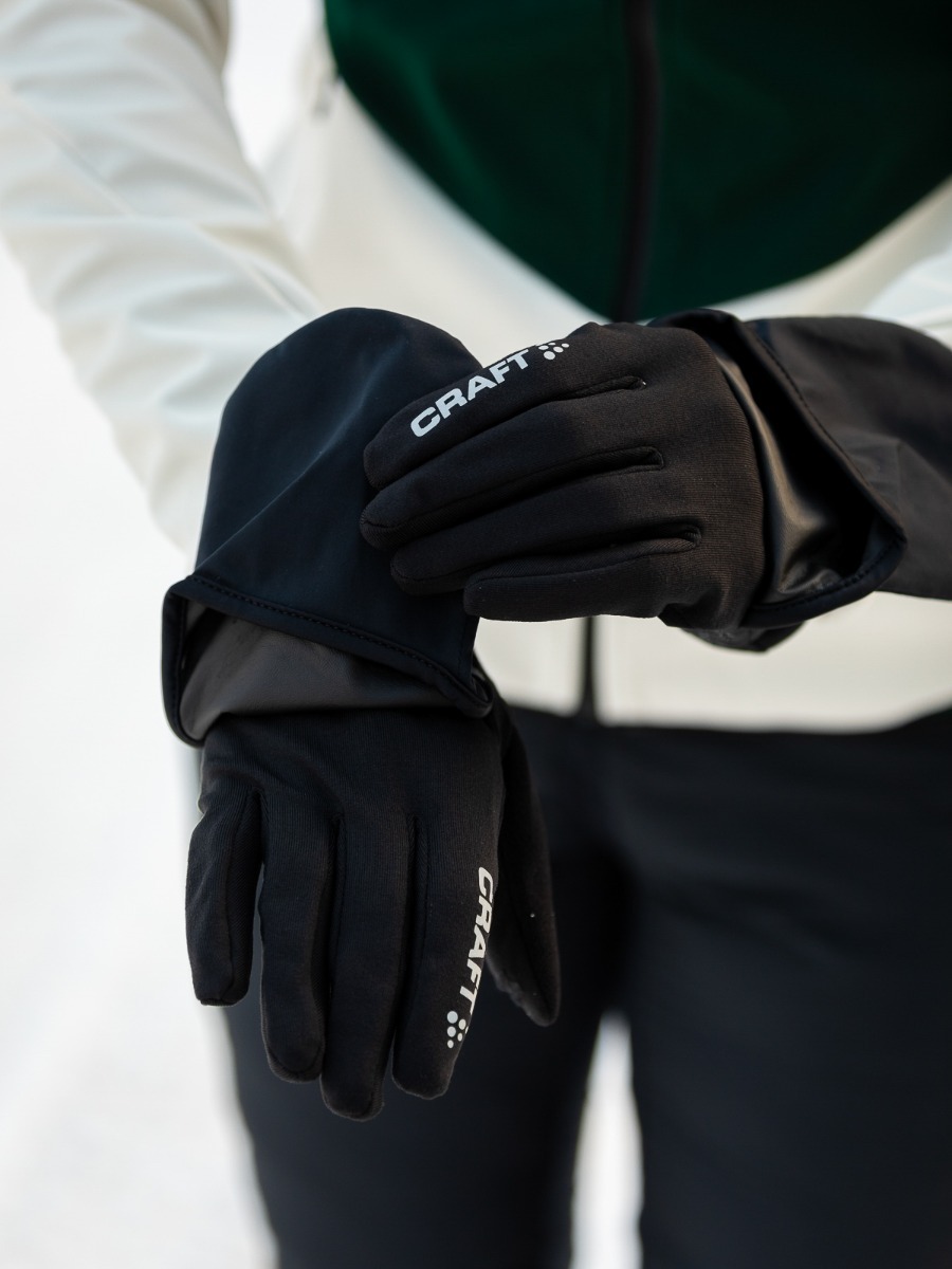 Craft Hybrid Weather Glove Black
