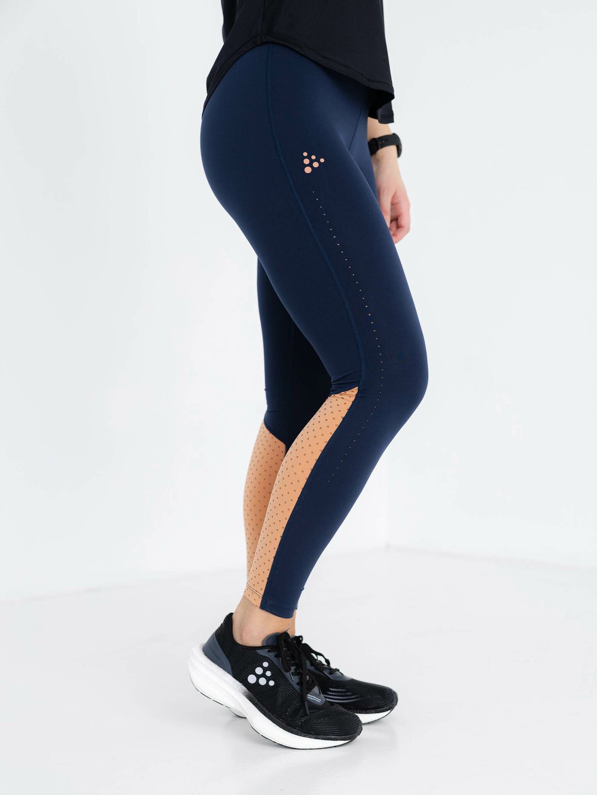Craft Charge Perforated Tights Blå