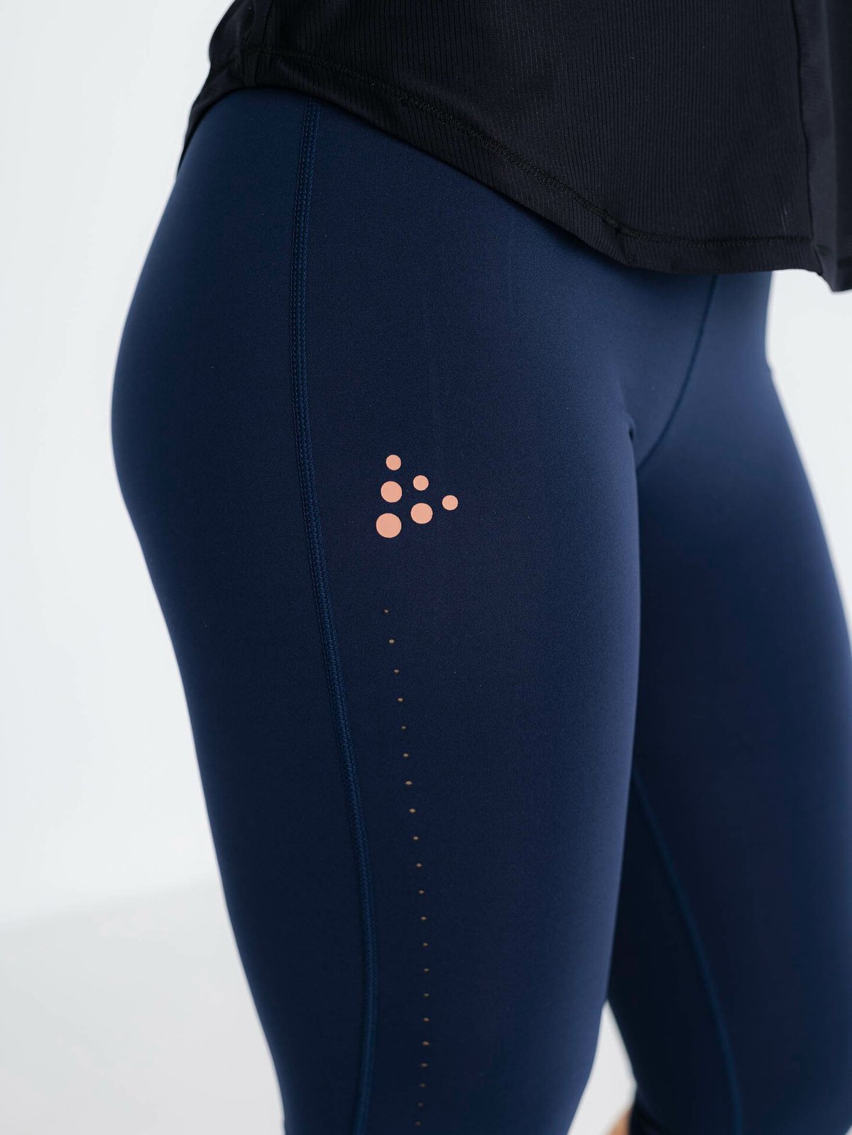 Craft Charge Perforated Tights Blå