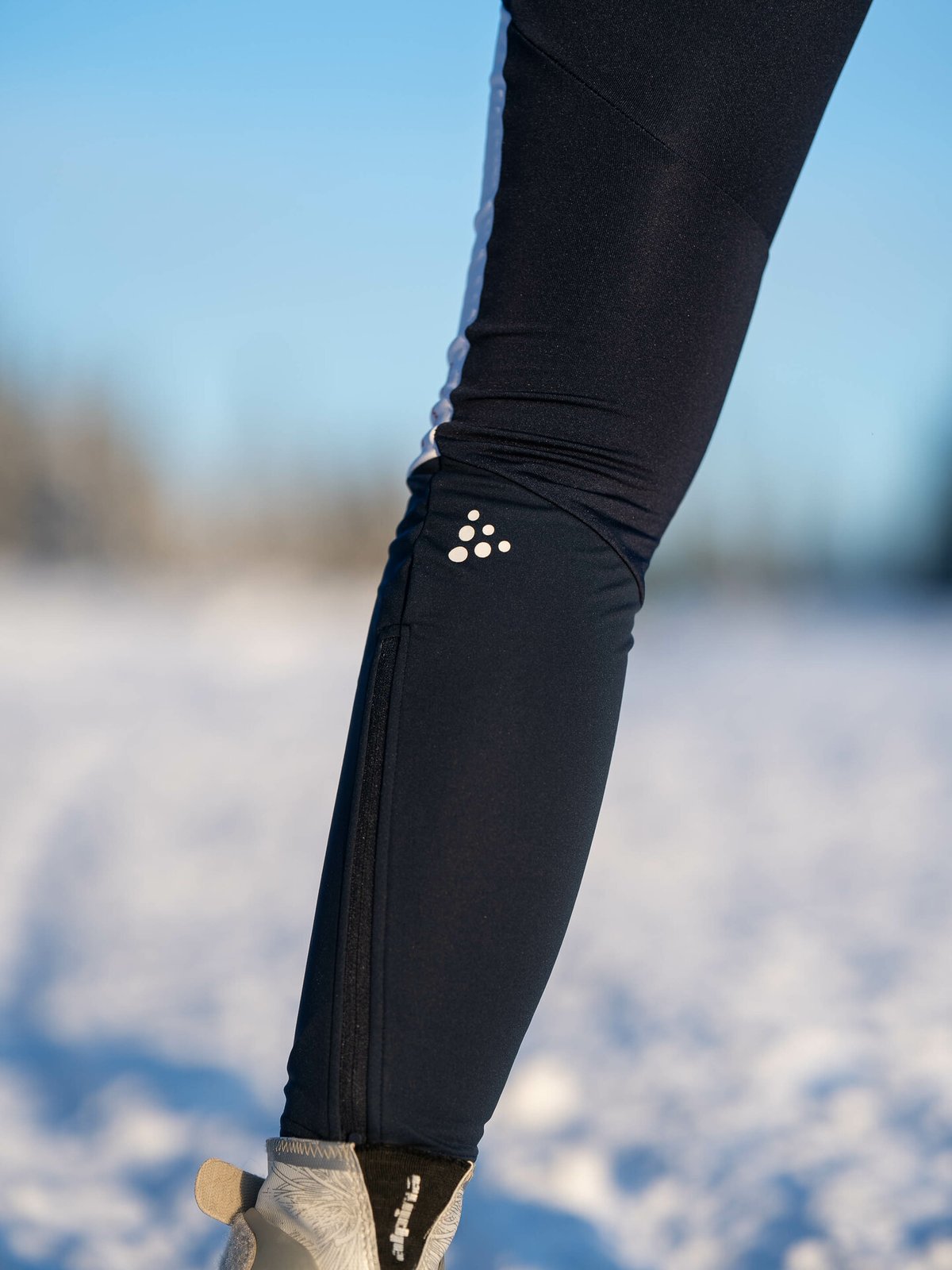 Craft Nor Nordic Ski Club Tights Blaze/White