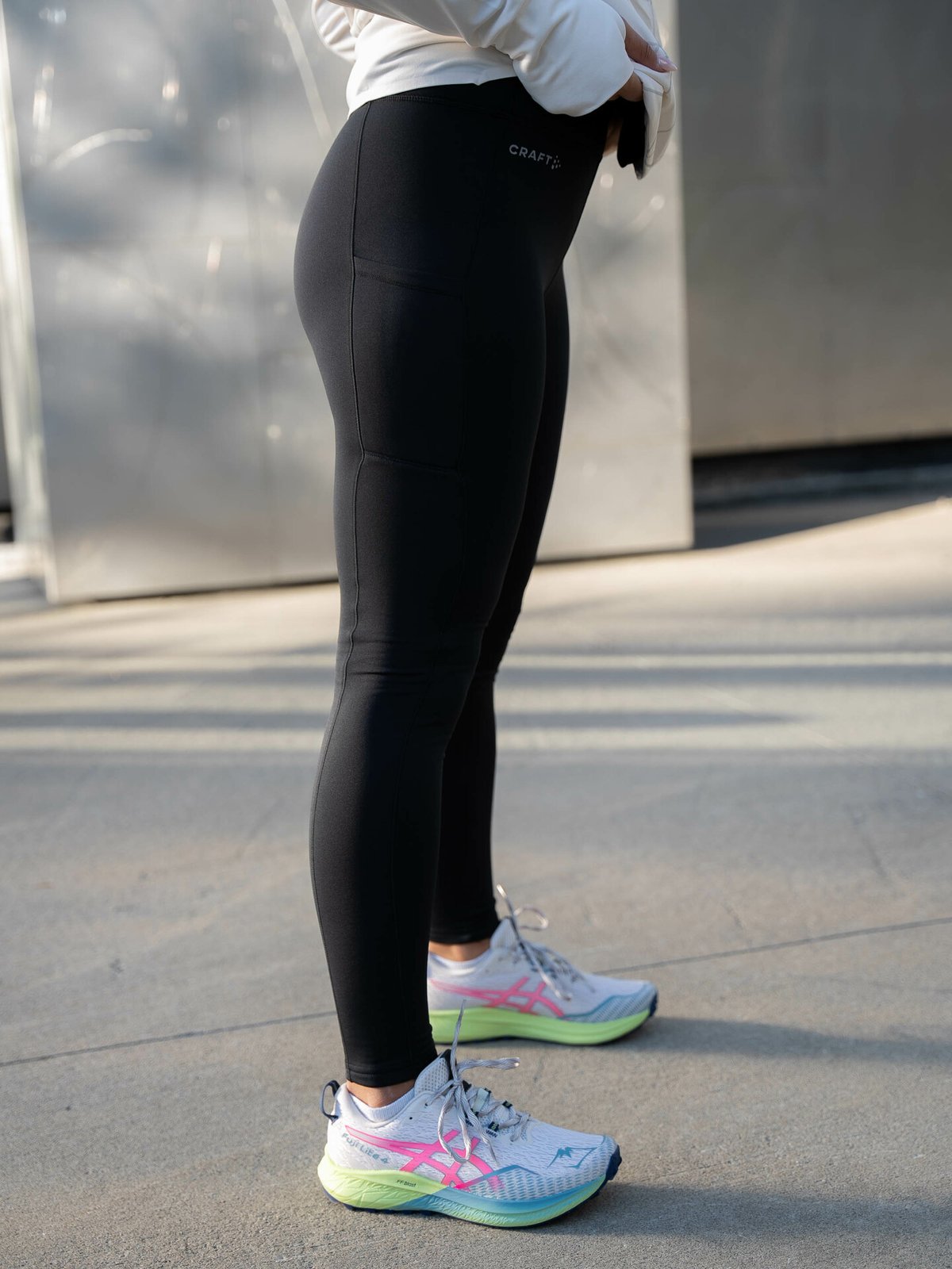 Craft Advance Essence High Waist Warm Tights Black