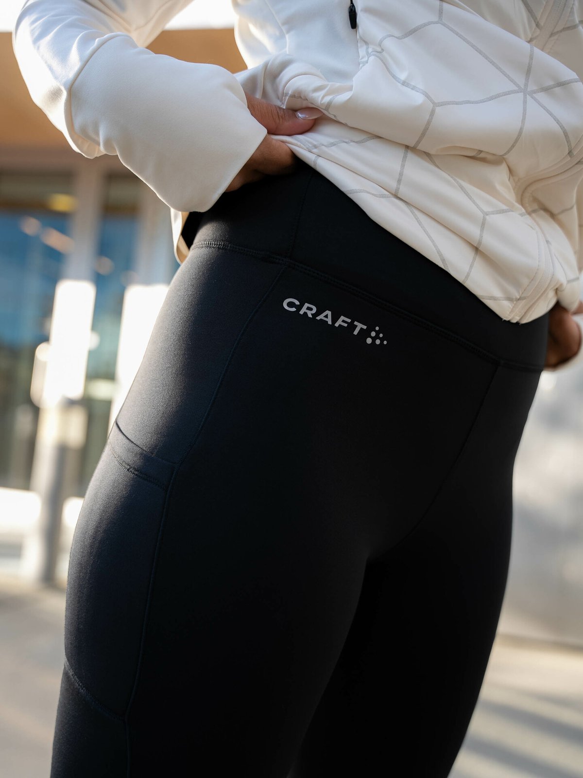 Craft Advance Essence High Waist Warm Tights Black