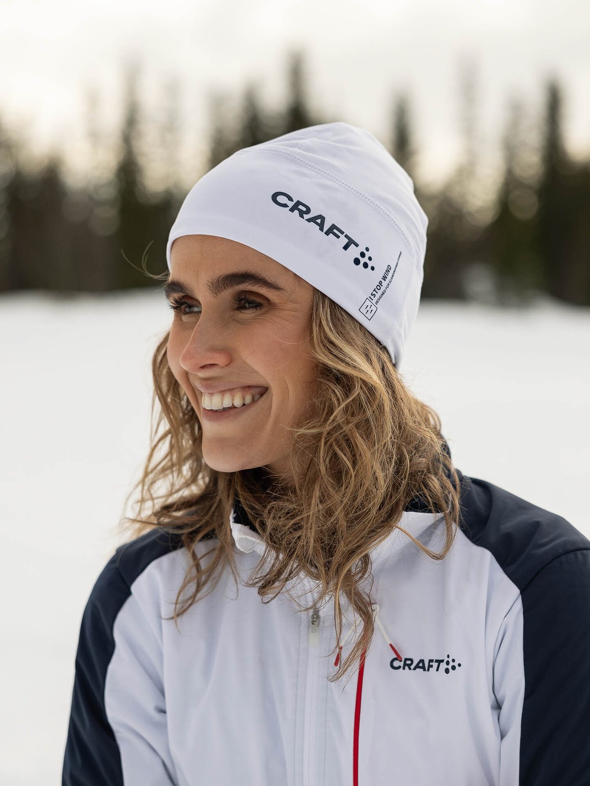Craft Nor Advance Windblock Fleece Hat White/Blaze