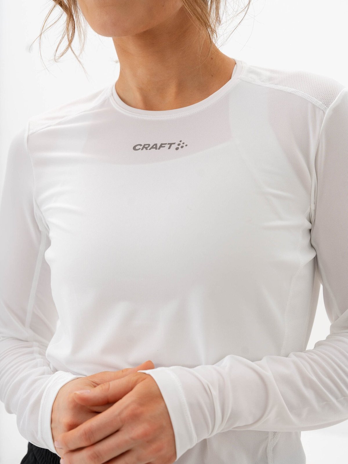 Craft Advance Essence Long Sleeve Tee 2 White