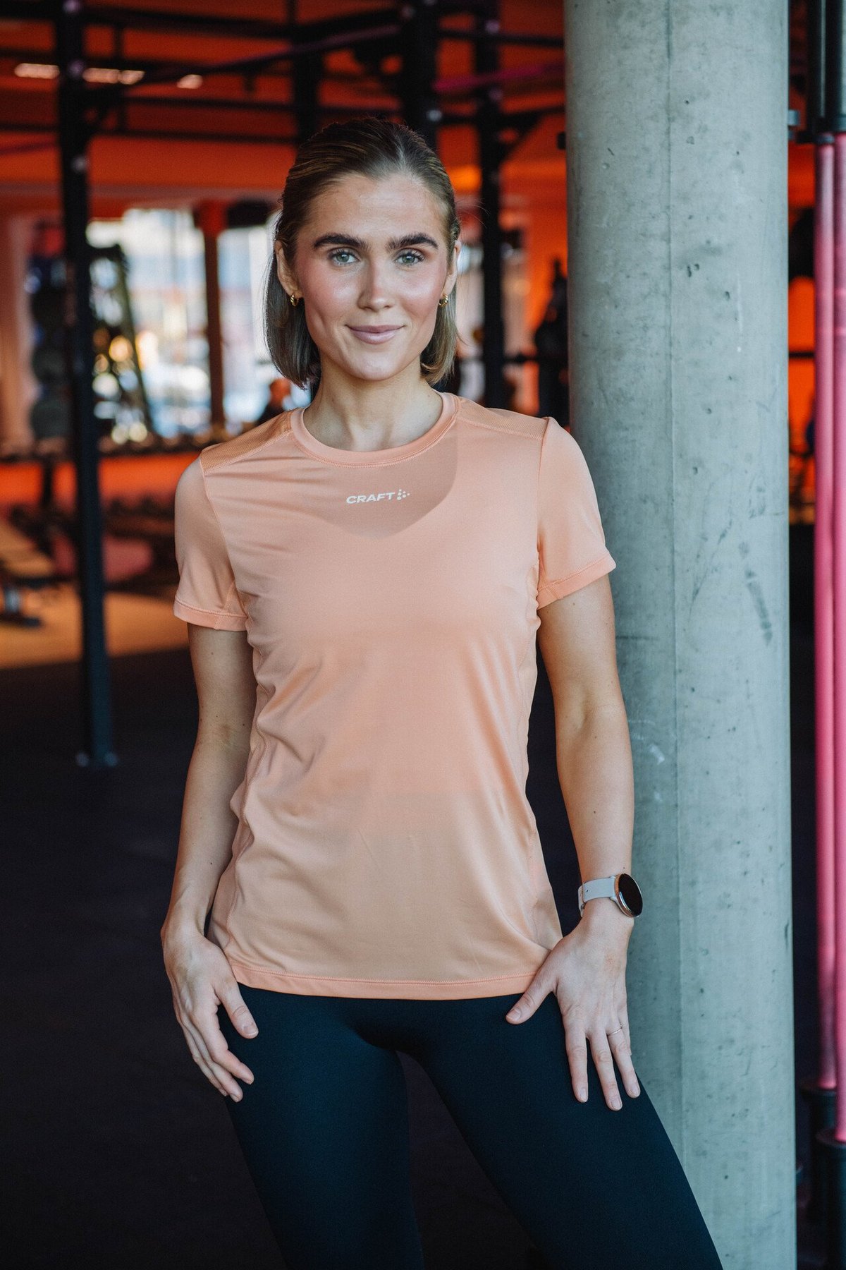 Craft Advance Essence Short Sleeve Tee 2 Apricot