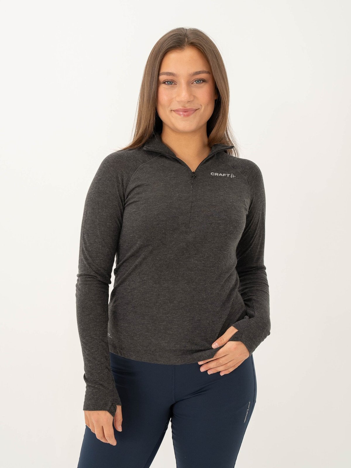 Craft Advance SubZ Wool Long Sleeve Tee 3 Black/Melange