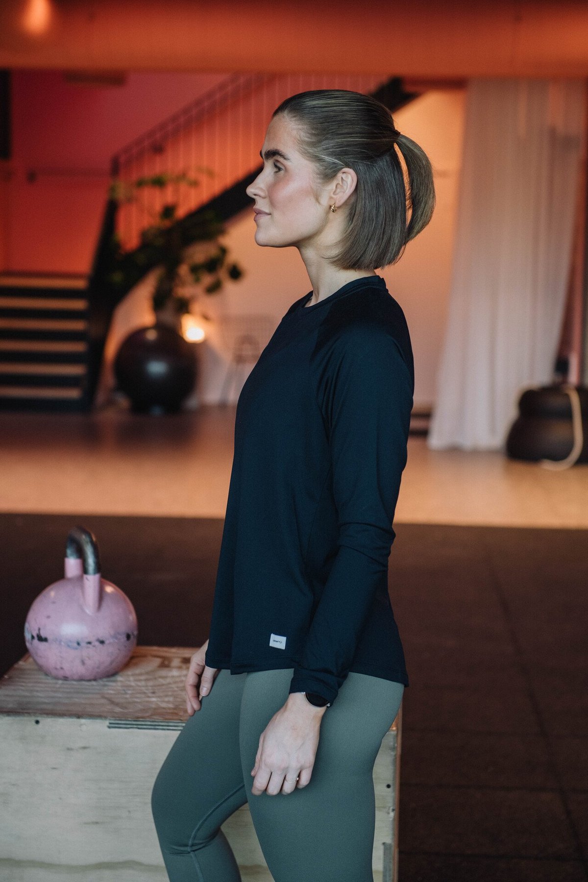 Craft Collective Long Sleeve Tee Woman Black