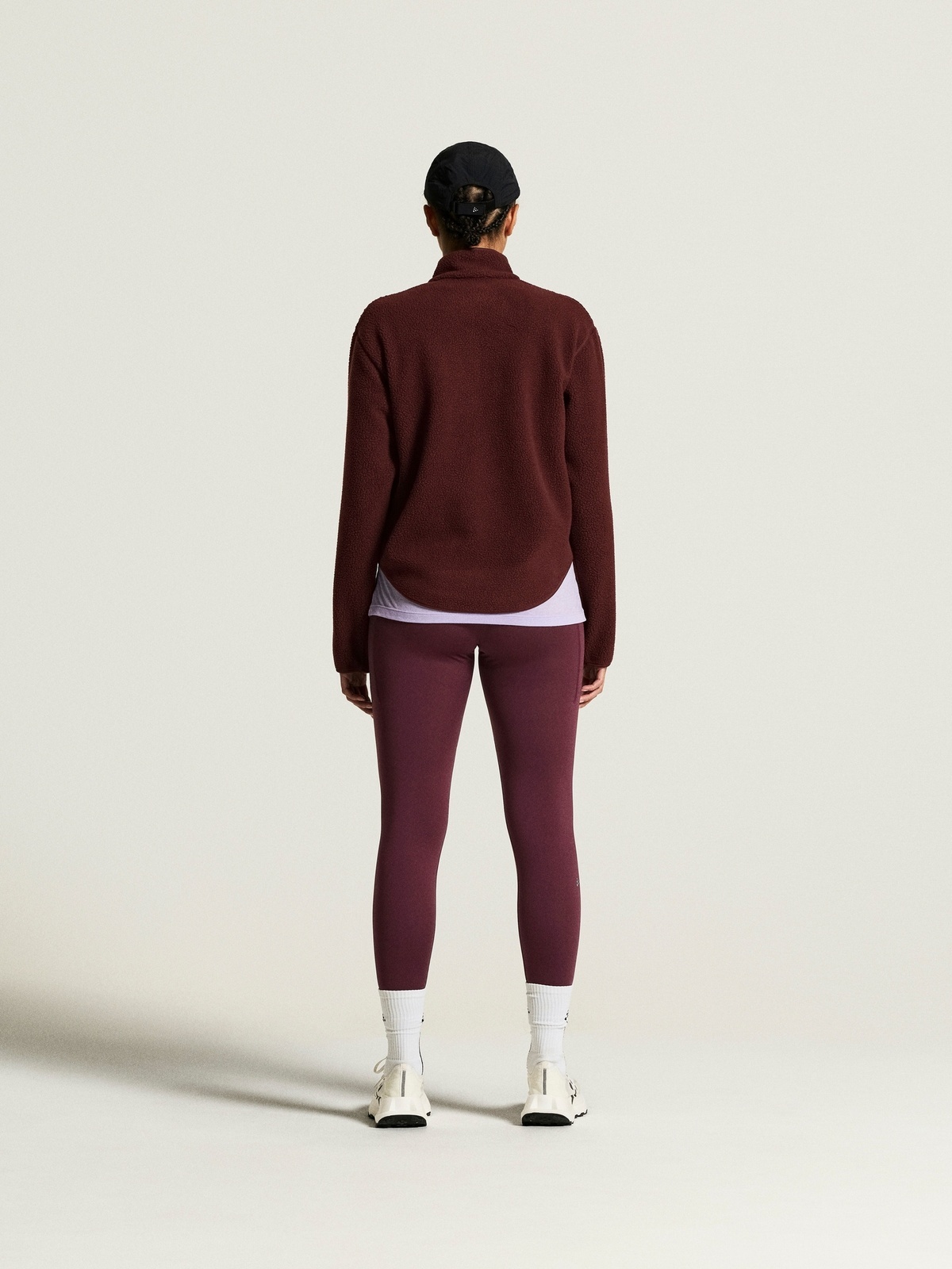 Craft Join Pile Fleece Half Zip Dk Fig