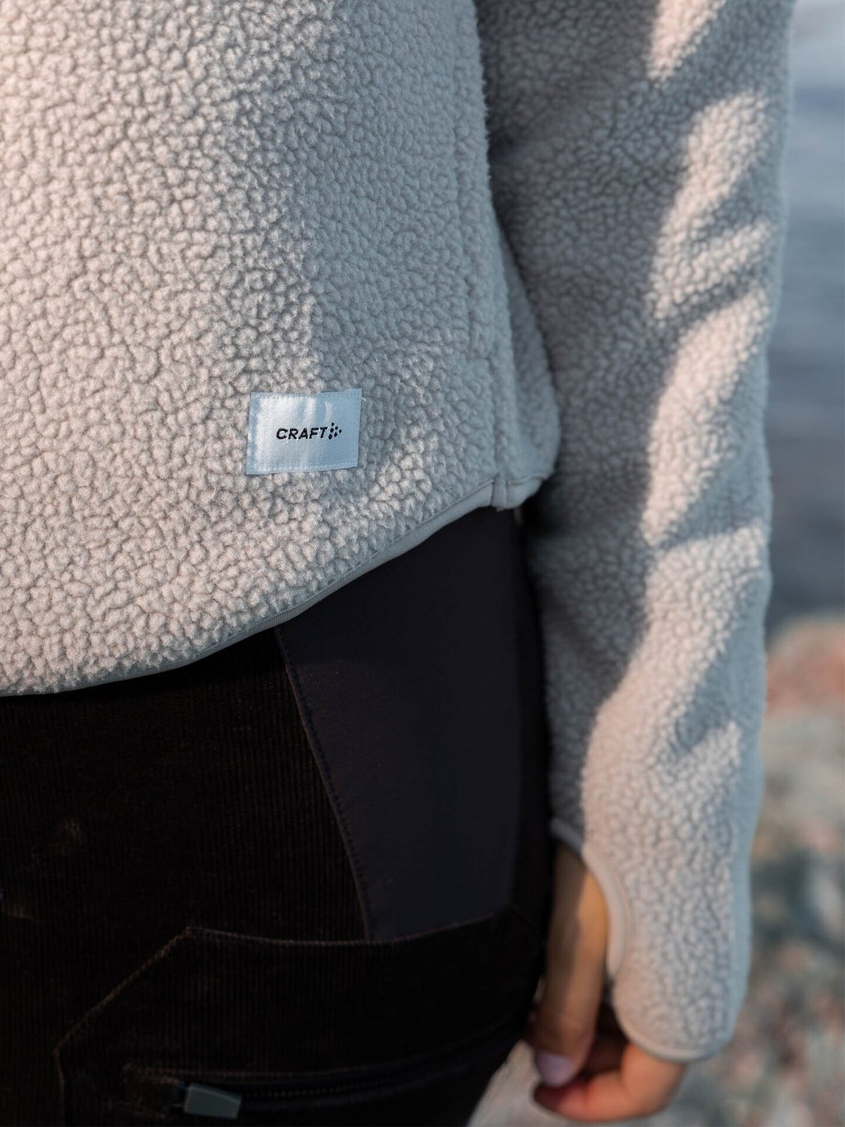 Craft Join Pile Fleece Half Zip Hay