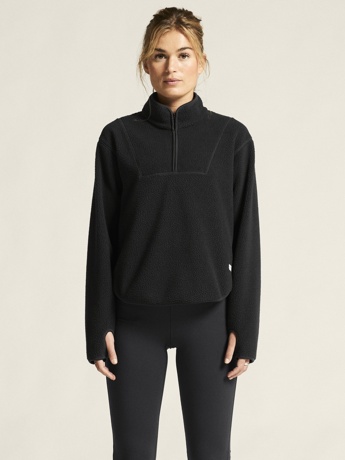 Craft Join Pile Fleece Half Zip Black