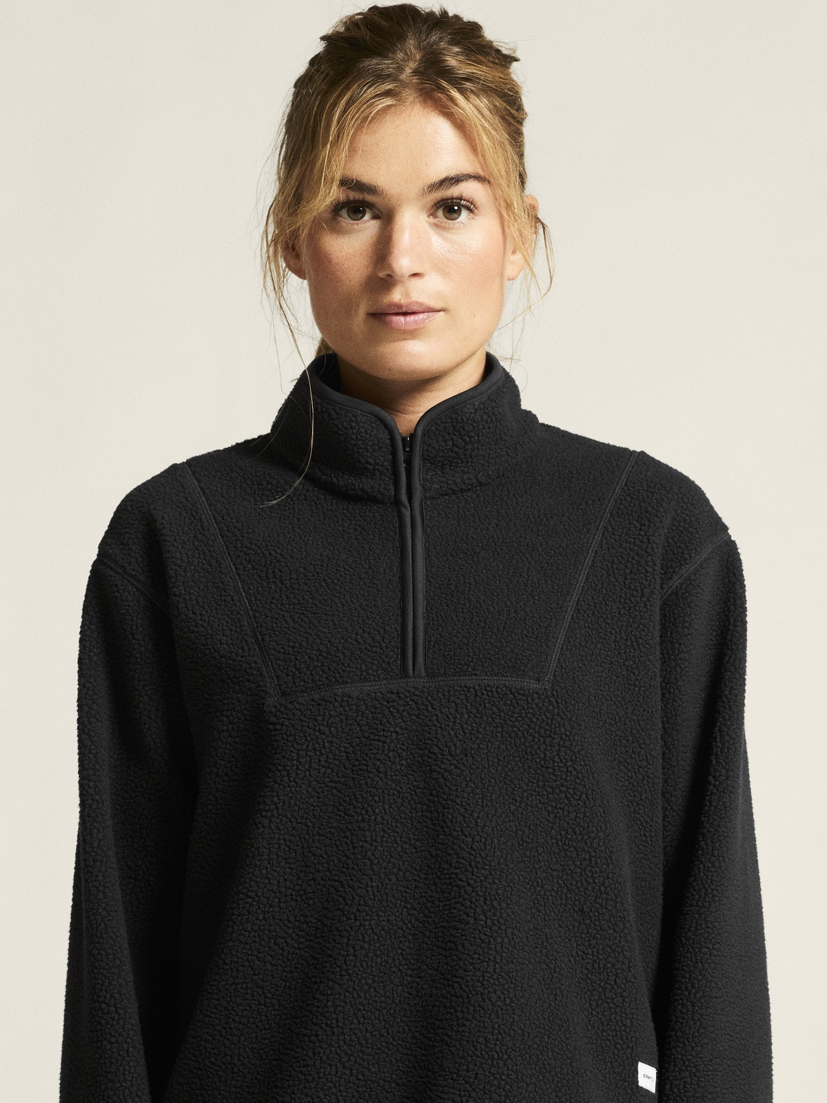 Craft Join Pile Fleece Half Zip Black