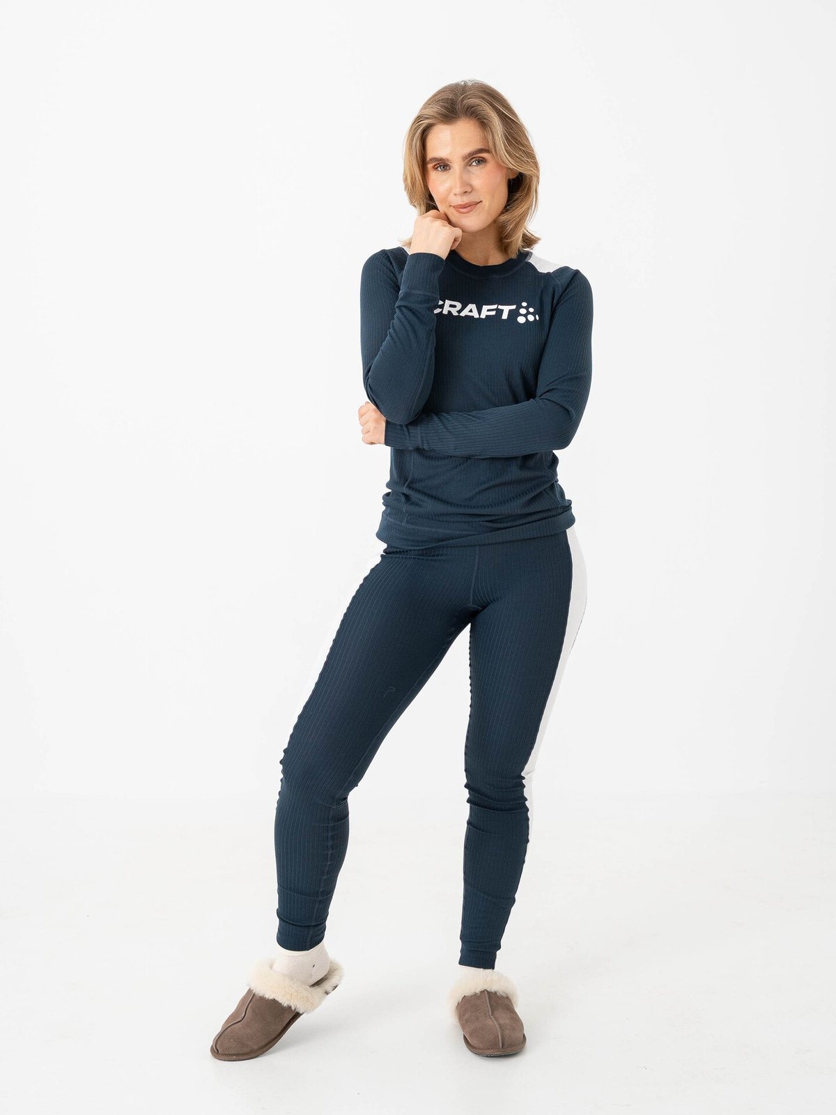 Craft Nor Dry Baselayer Set Blaze / White